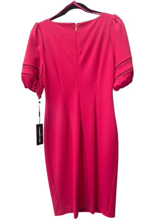 Dress Designer By Karl Lagerfeld In Pink, Size: S