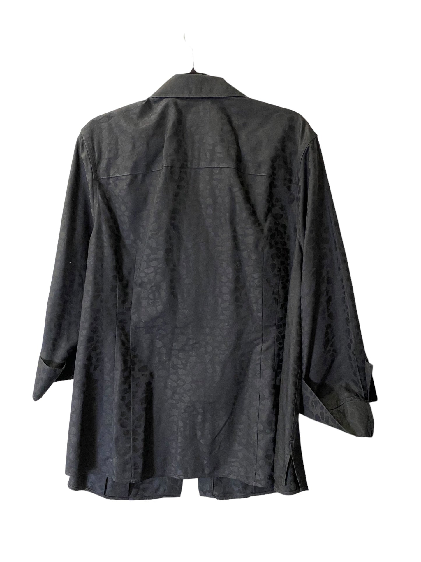 Blouse 3/4 Sleeve By Taylor In Black, Size: 2x