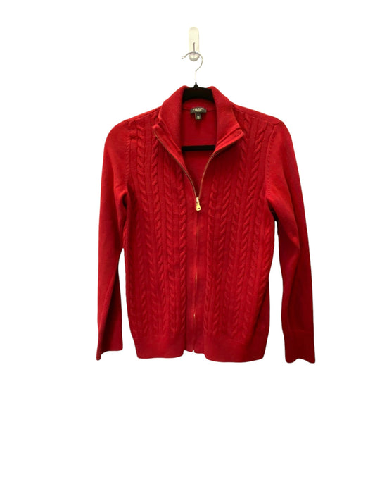 Top Long Sleeve By Talbots In Red, Size: M