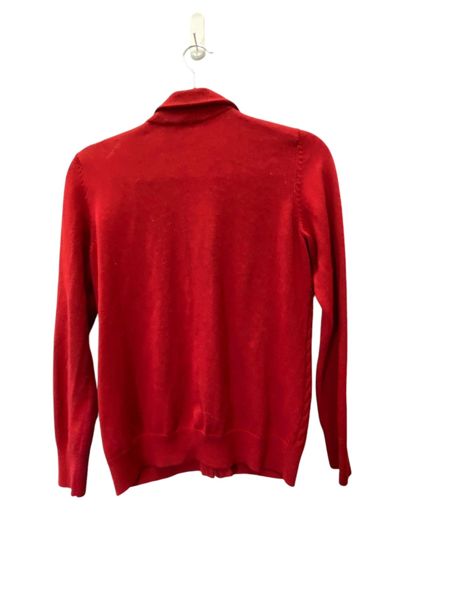 Top Long Sleeve By Talbots In Red, Size: M