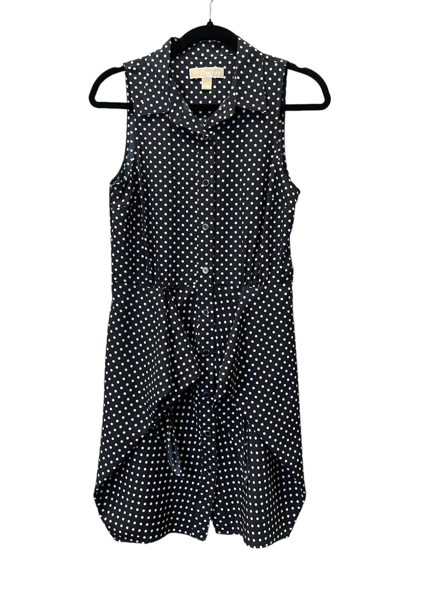 Polkadot Pattern Dress Work Michael By Michael Kors, Size Xs