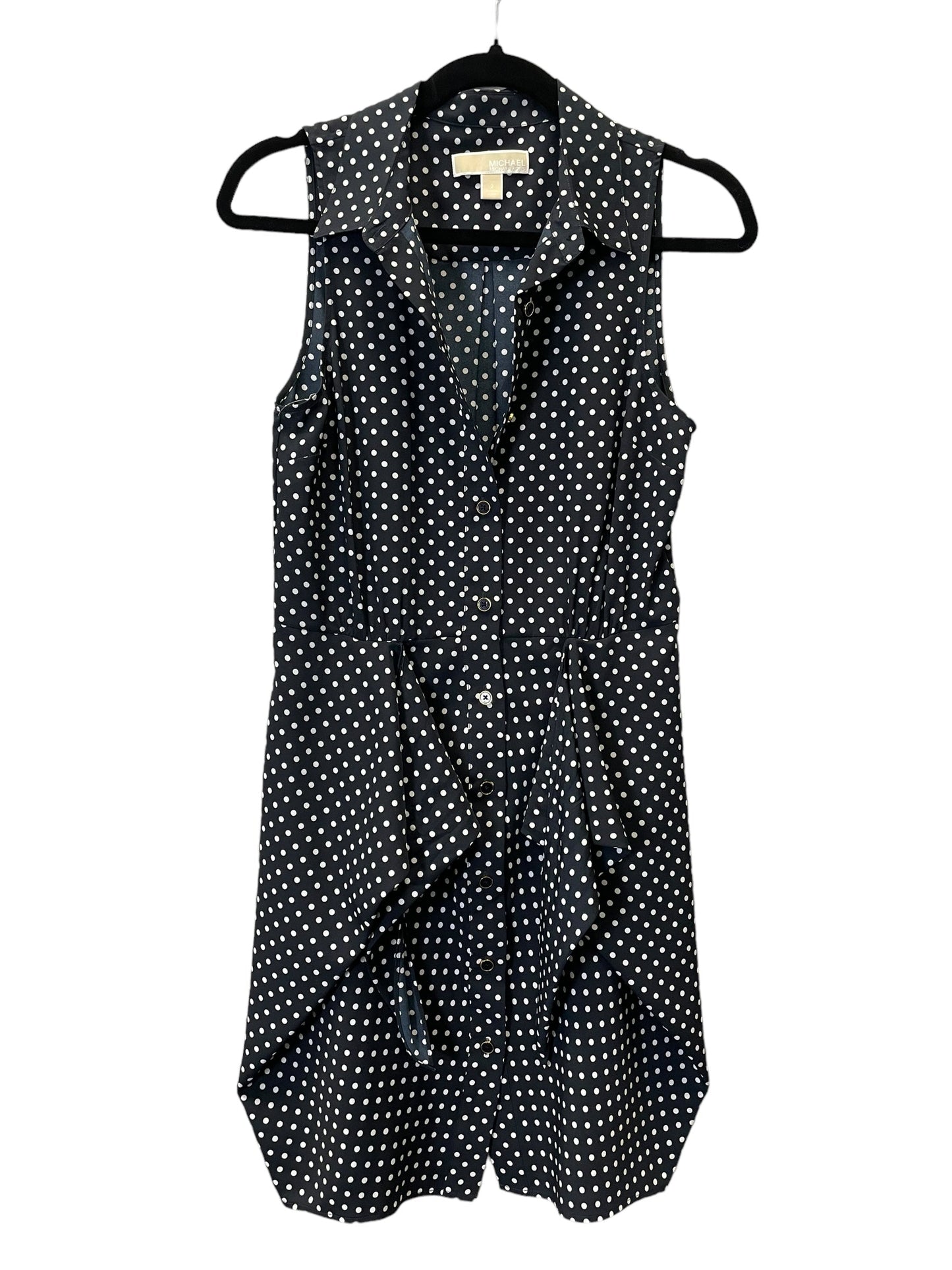 Polkadot Pattern Dress Work Michael By Michael Kors, Size Xs