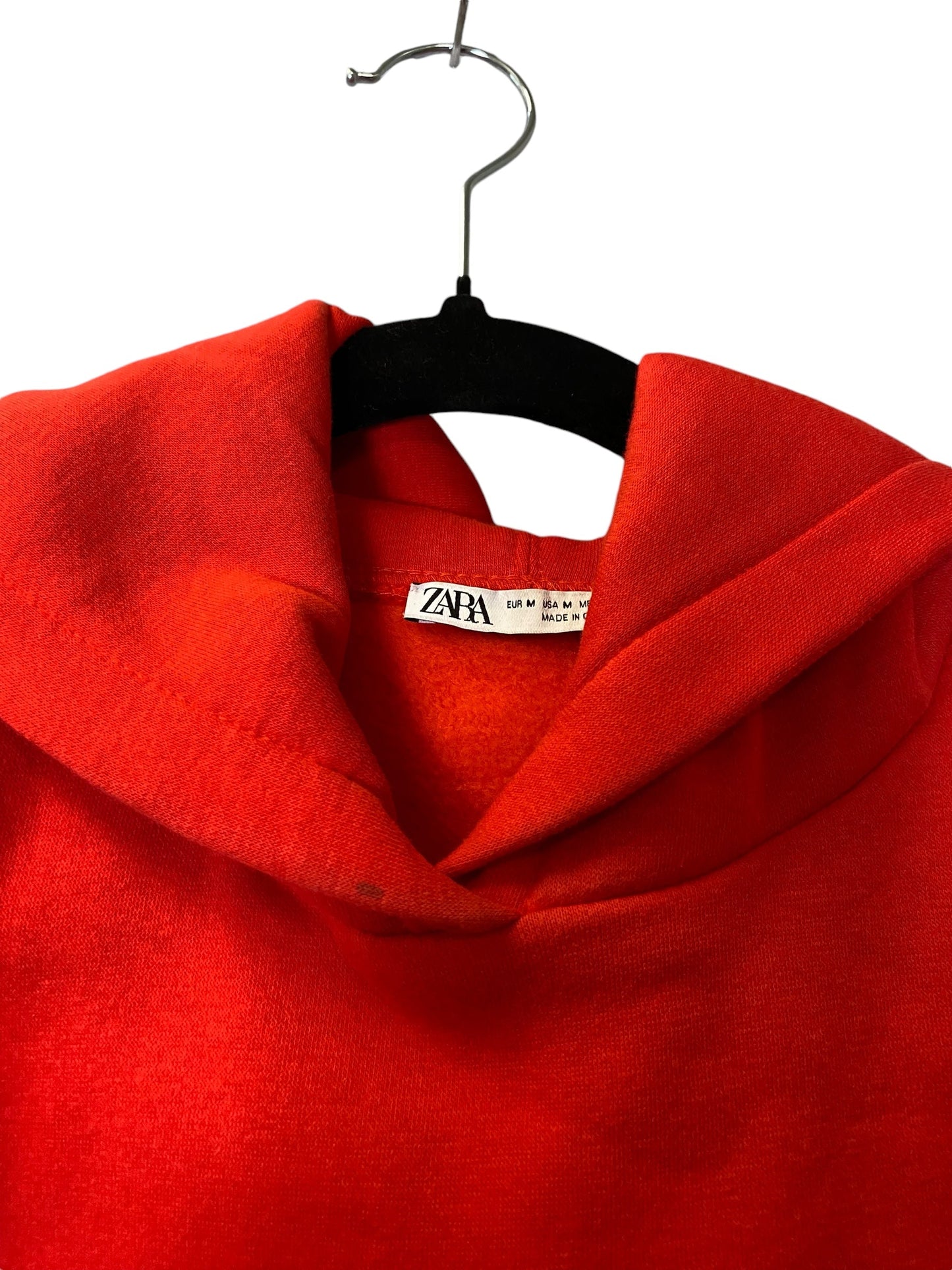 Sweatshirt Hoodie By Zara In Red, Size: M