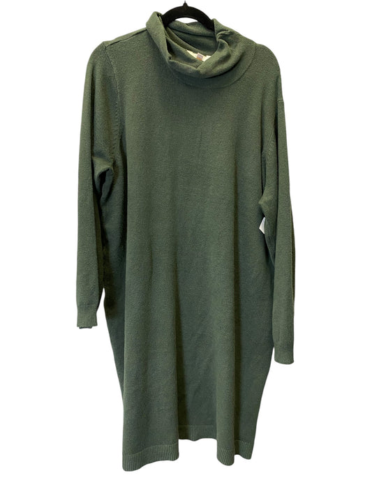 Dress Sweater By Terra & Sky In Green, Size: 3x