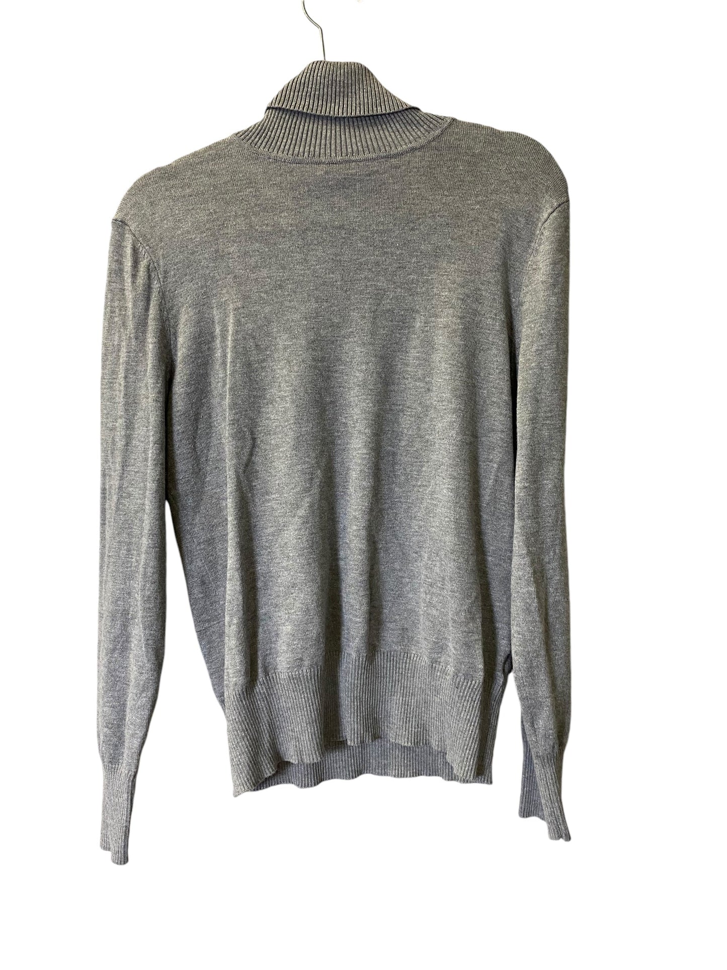 Top Long Sleeve Basic By Time And Tru In Grey, Size: L