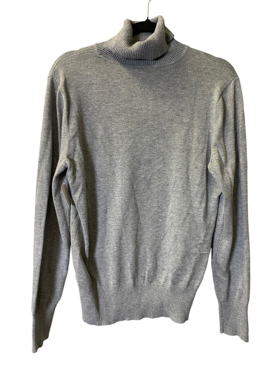 Top Long Sleeve Basic By Time And Tru In Grey, Size: L