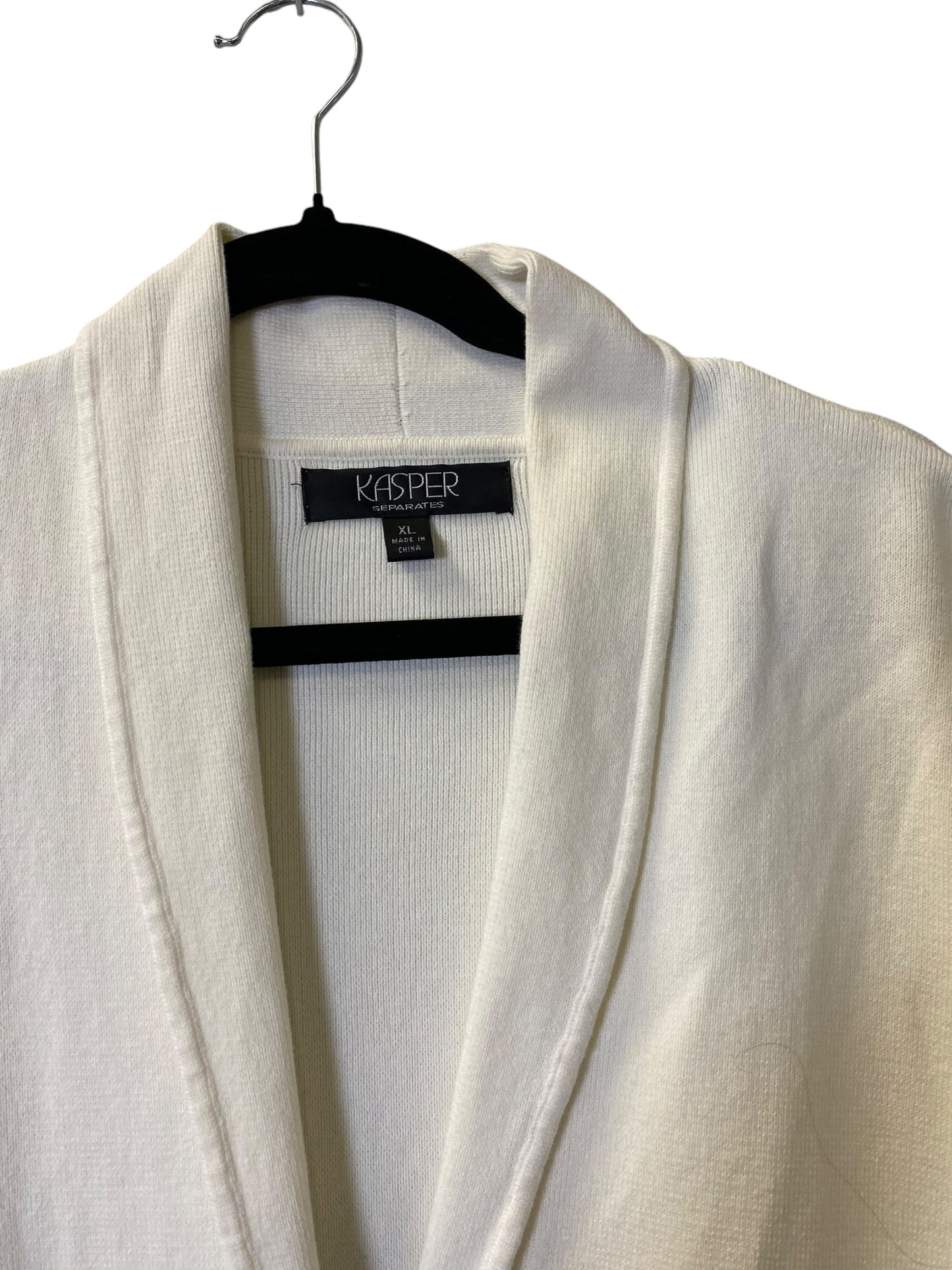 Blazer By Kasper In White, Size: Xl