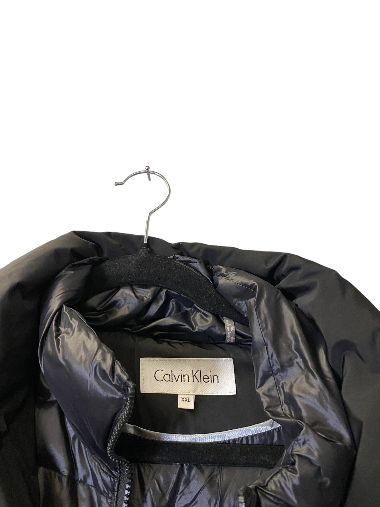 Coat Puffer & Quilted By Calvin Klein In Black, Size: Xxl