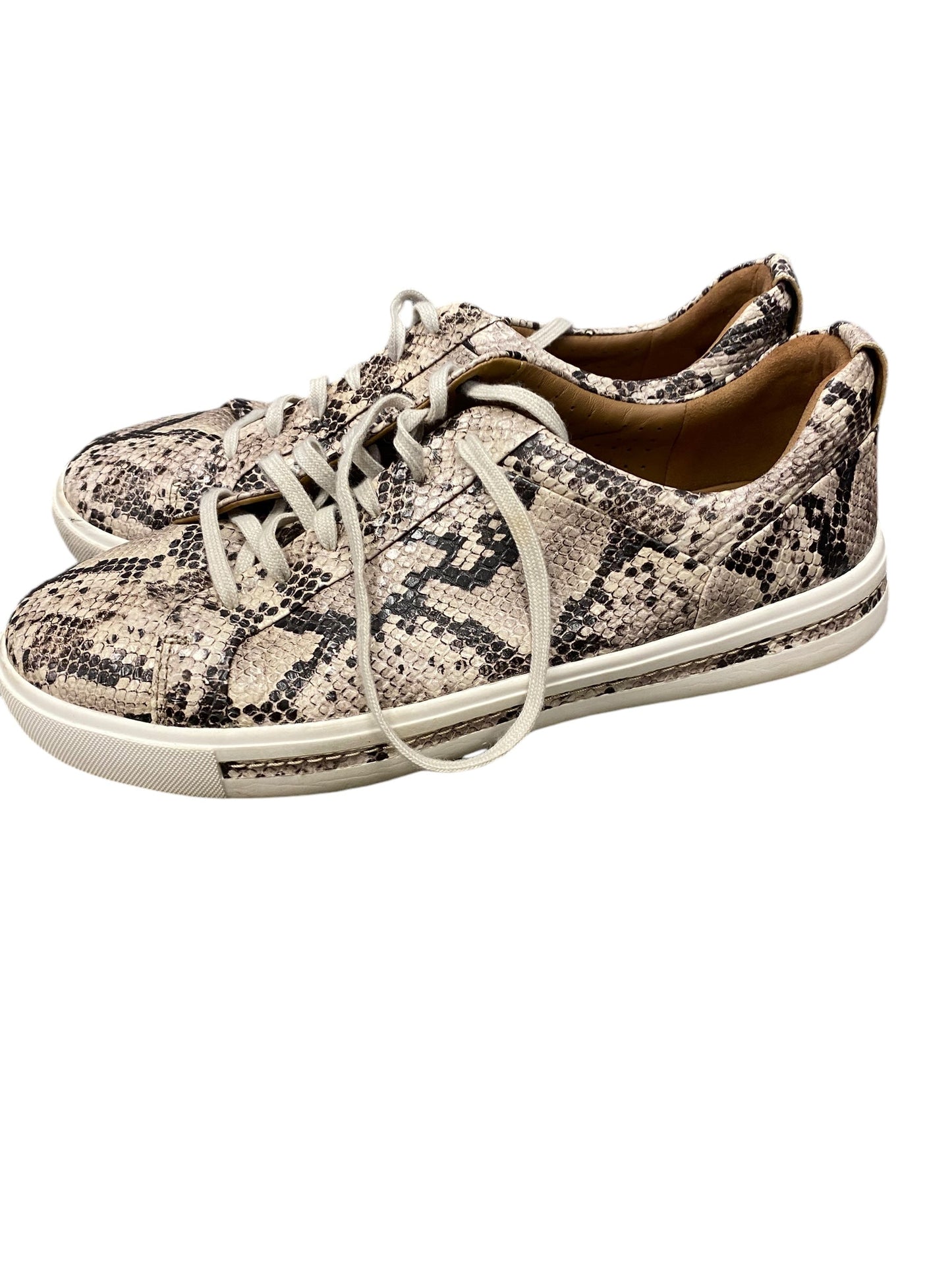 Shoes Athletic By Clarks In Snakeskin Print, Size: 10