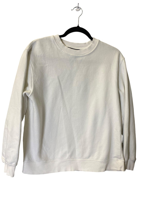 Sweatshirt Crewneck By Zara In White, Size: M