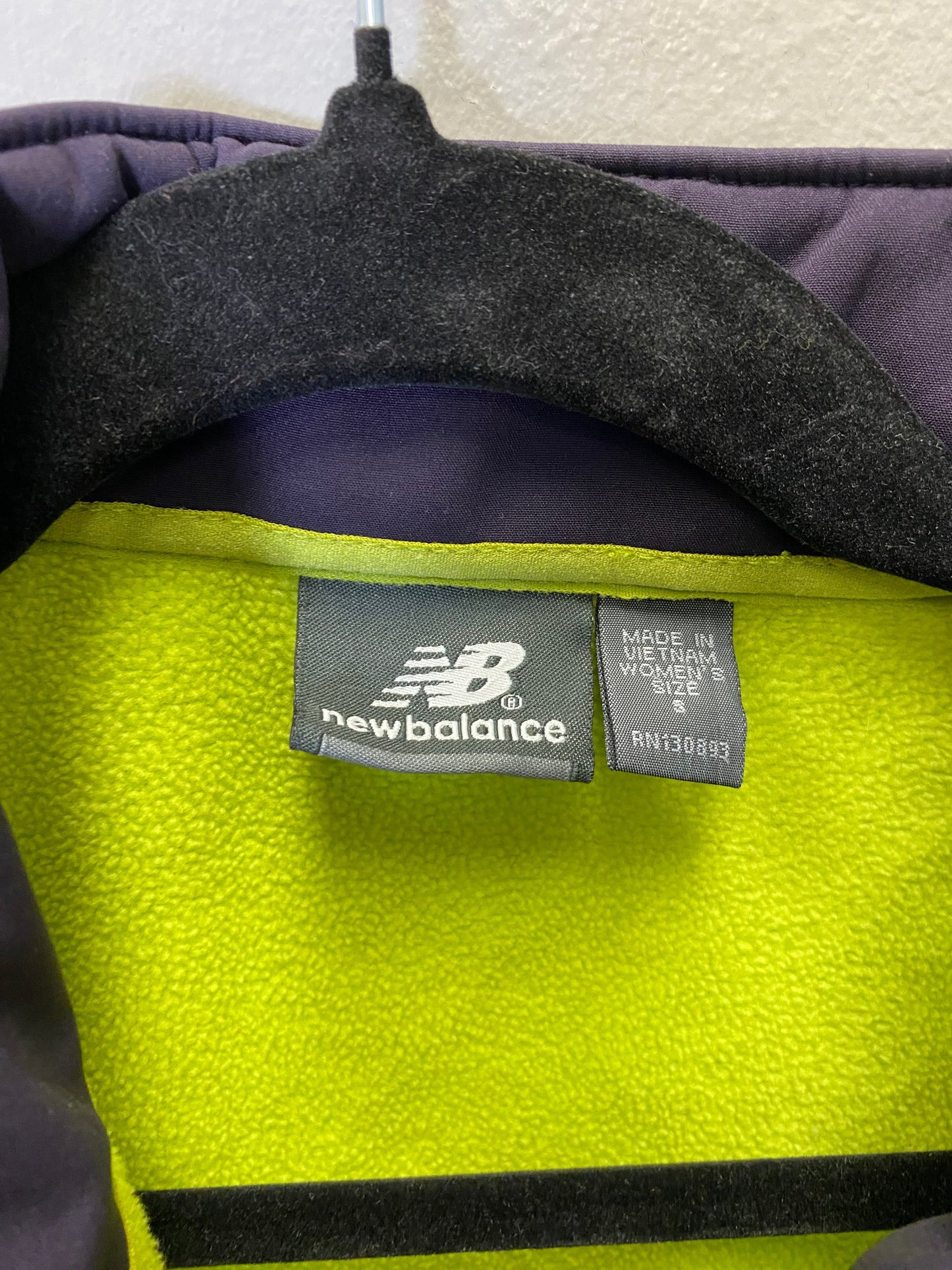 Athletic Jacket By New Balance In Green & Purple, Size: S