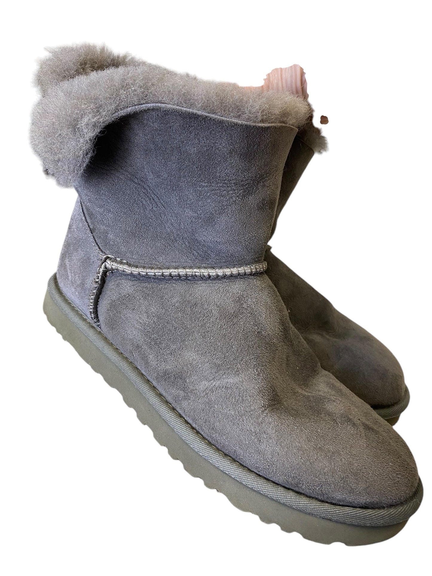 Boots Ankle Flats By Ugg In Grey, Size: 8