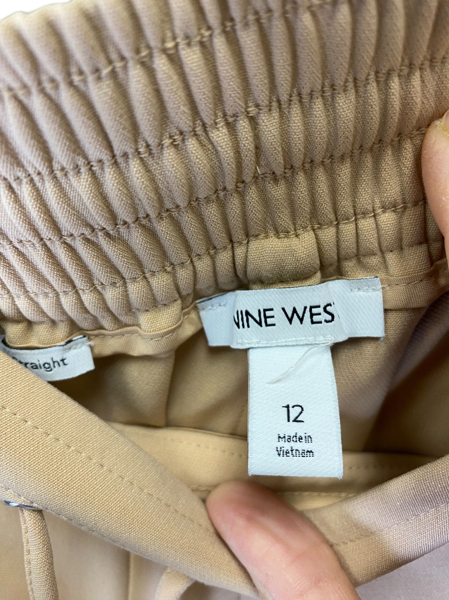 Pants Other By Nine West In Tan & White, Size: 12