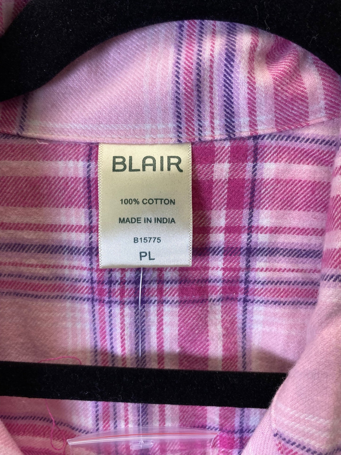 Blouse Long Sleeve By Blair In Pink, Size: L