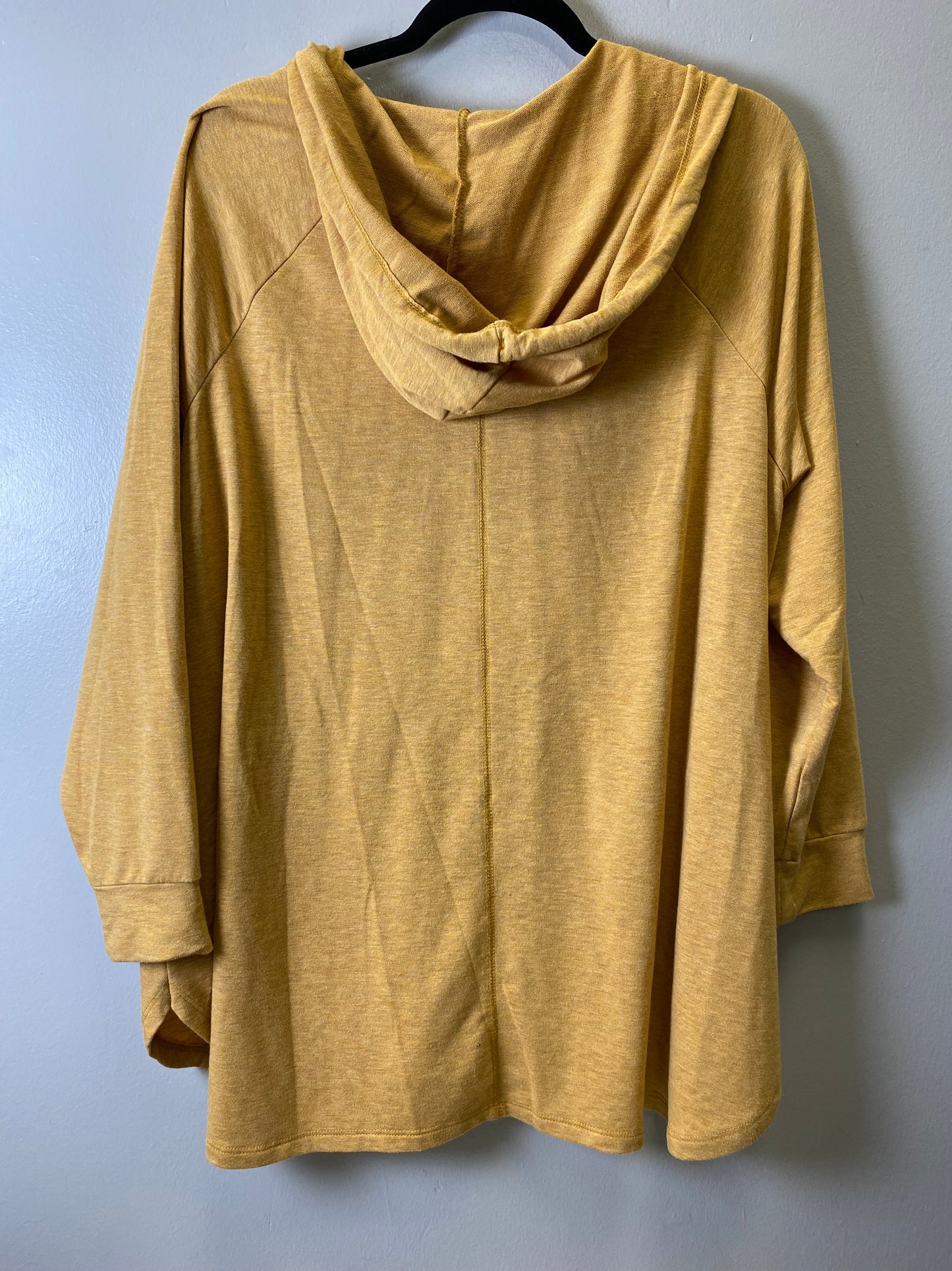 Sweatshirt Hoodie By Cable And Gauge In Yellow, Size: 2x