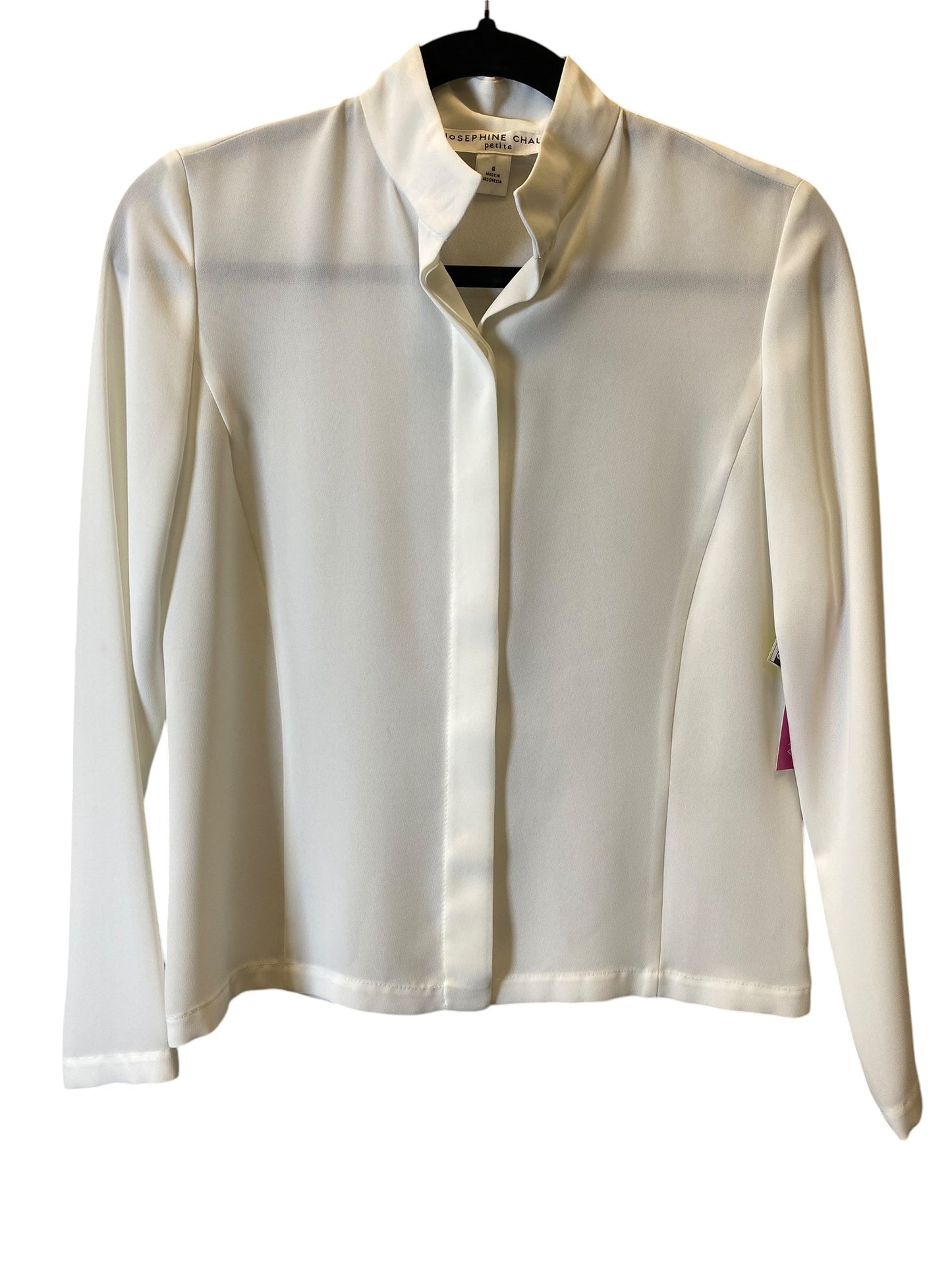 Blouse Long Sleeve By Josephine Chaus In Cream, Size: S