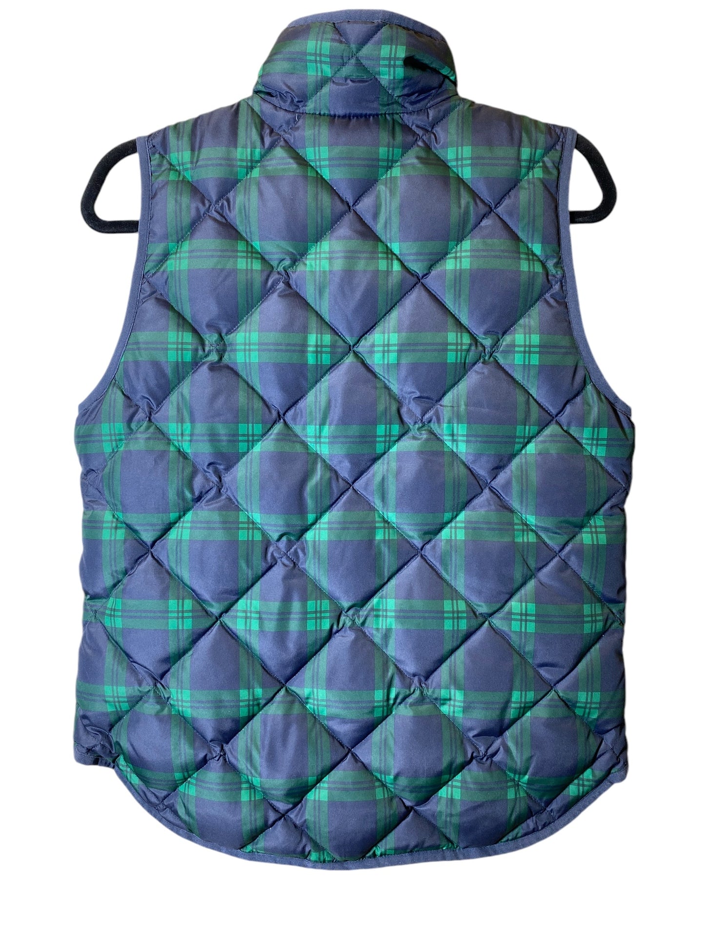 Vest Puffer & Quilted By J. Crew In Blue & Green, Size: S