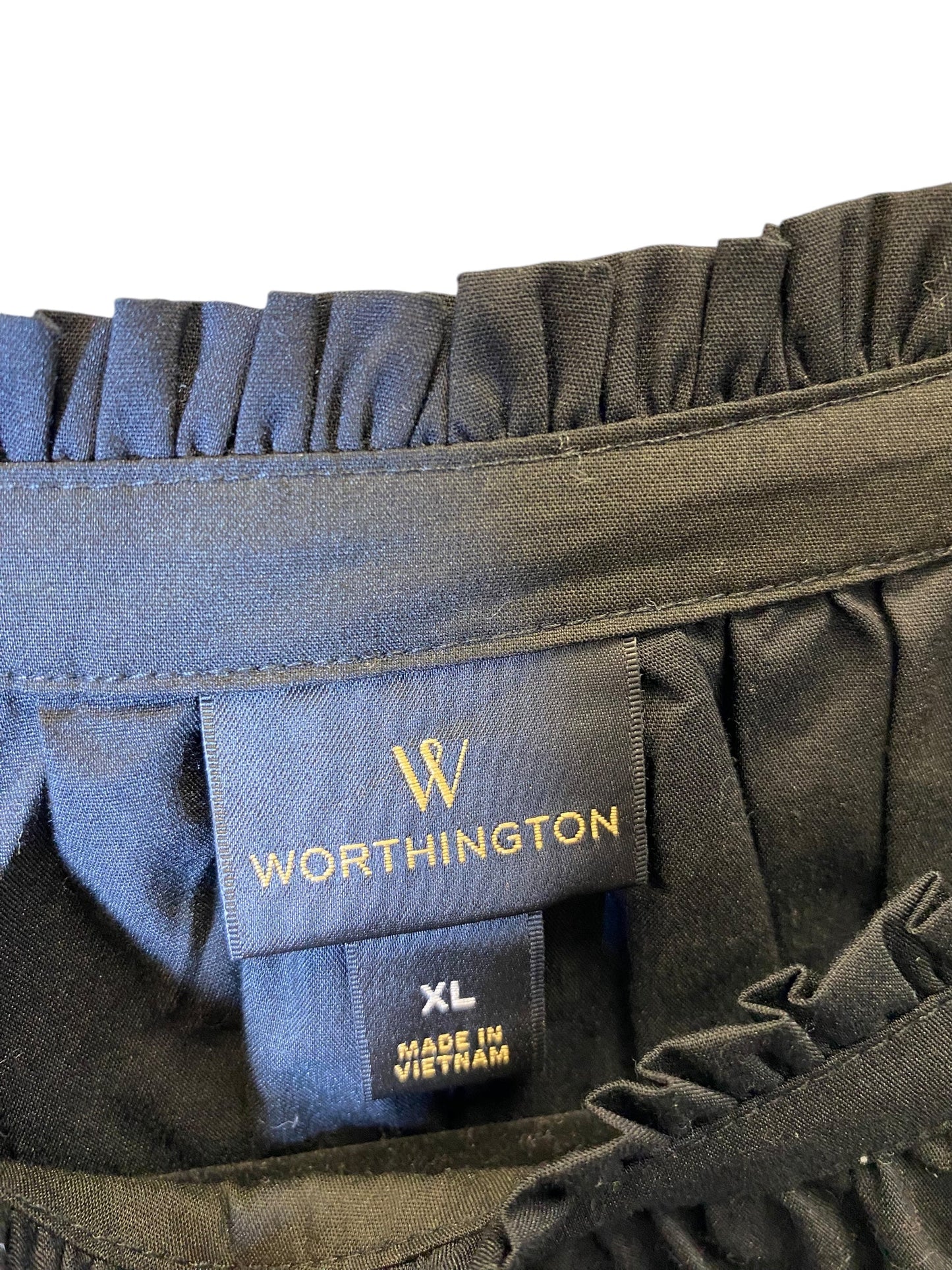 Top Long Sleeve By Worthington In Black, Size: Xl