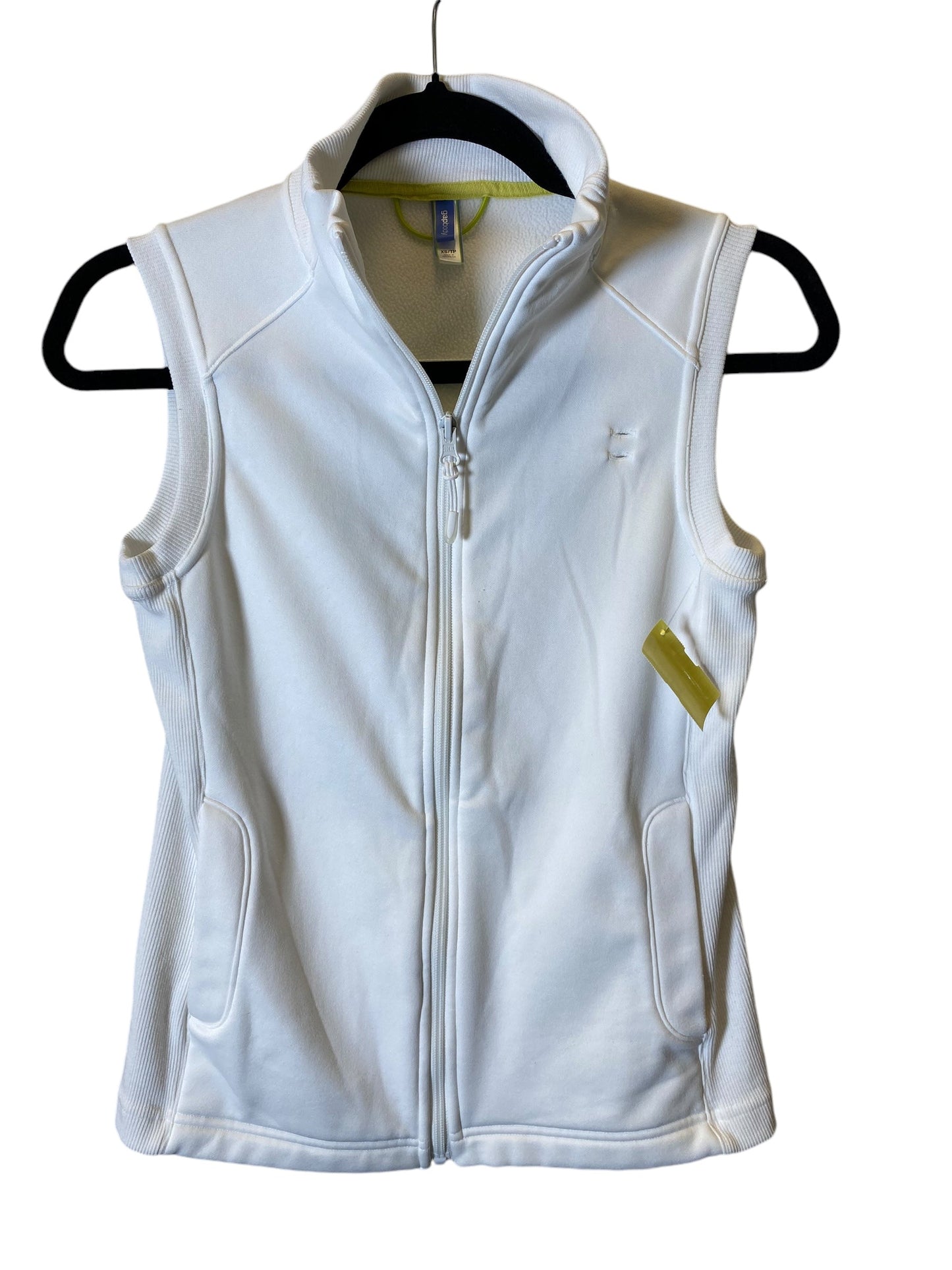 Athletic Jacket By Gap In White, Size: Xs