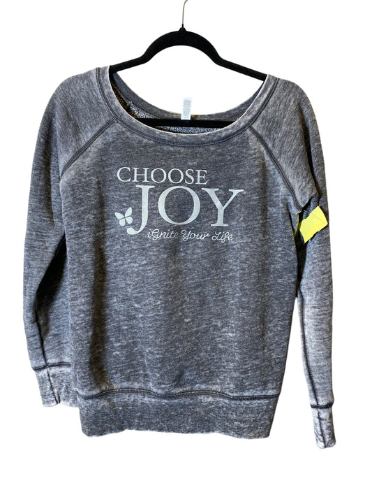 Sweatshirt Crewneck By Bella + Canvas In Grey, Size: M