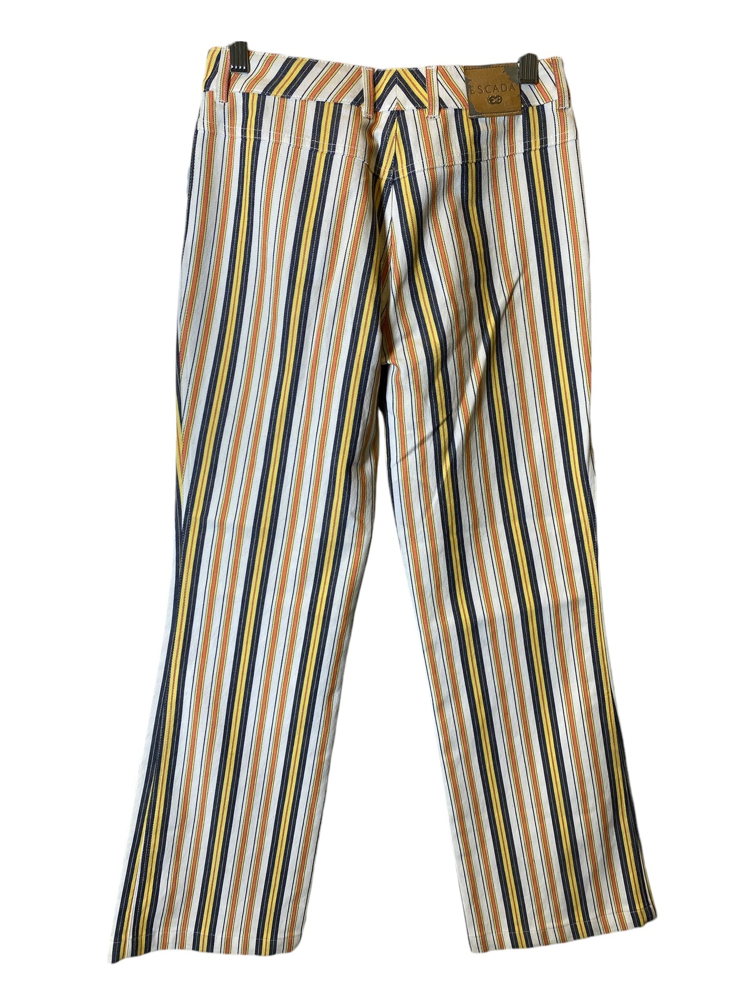 Pants Designer By Escada In Striped Pattern, Size: 4