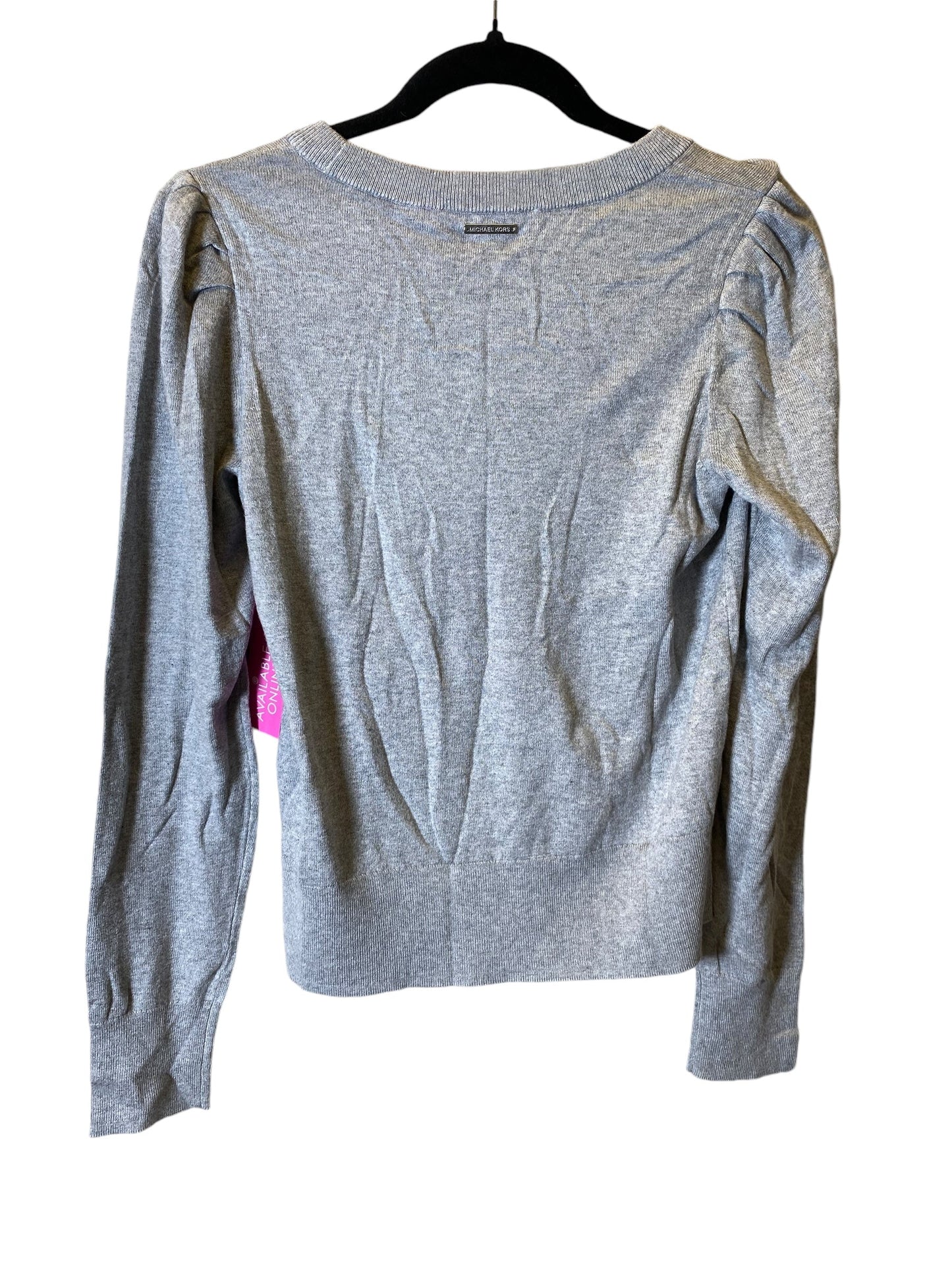 Top Long Sleeve By Michael By Michael Kors In Black & Grey, Size: S