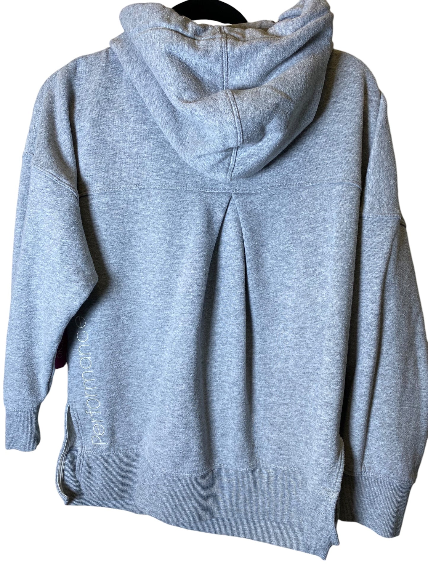 Sweatshirt Hoodie By Calvin Klein Performance In Grey, Size: S