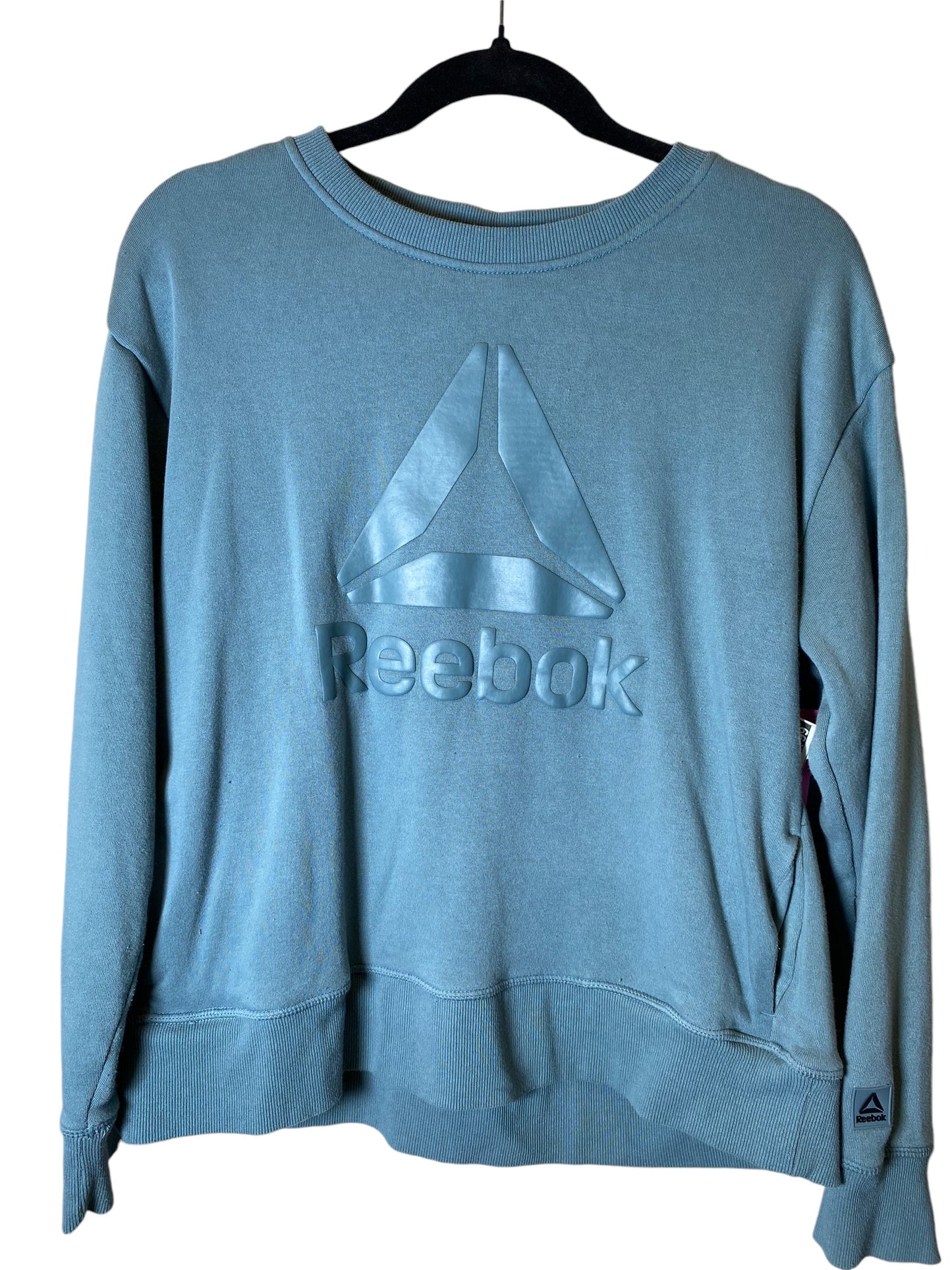 Sweatshirt Crewneck By Reebok In Teal, Size: M