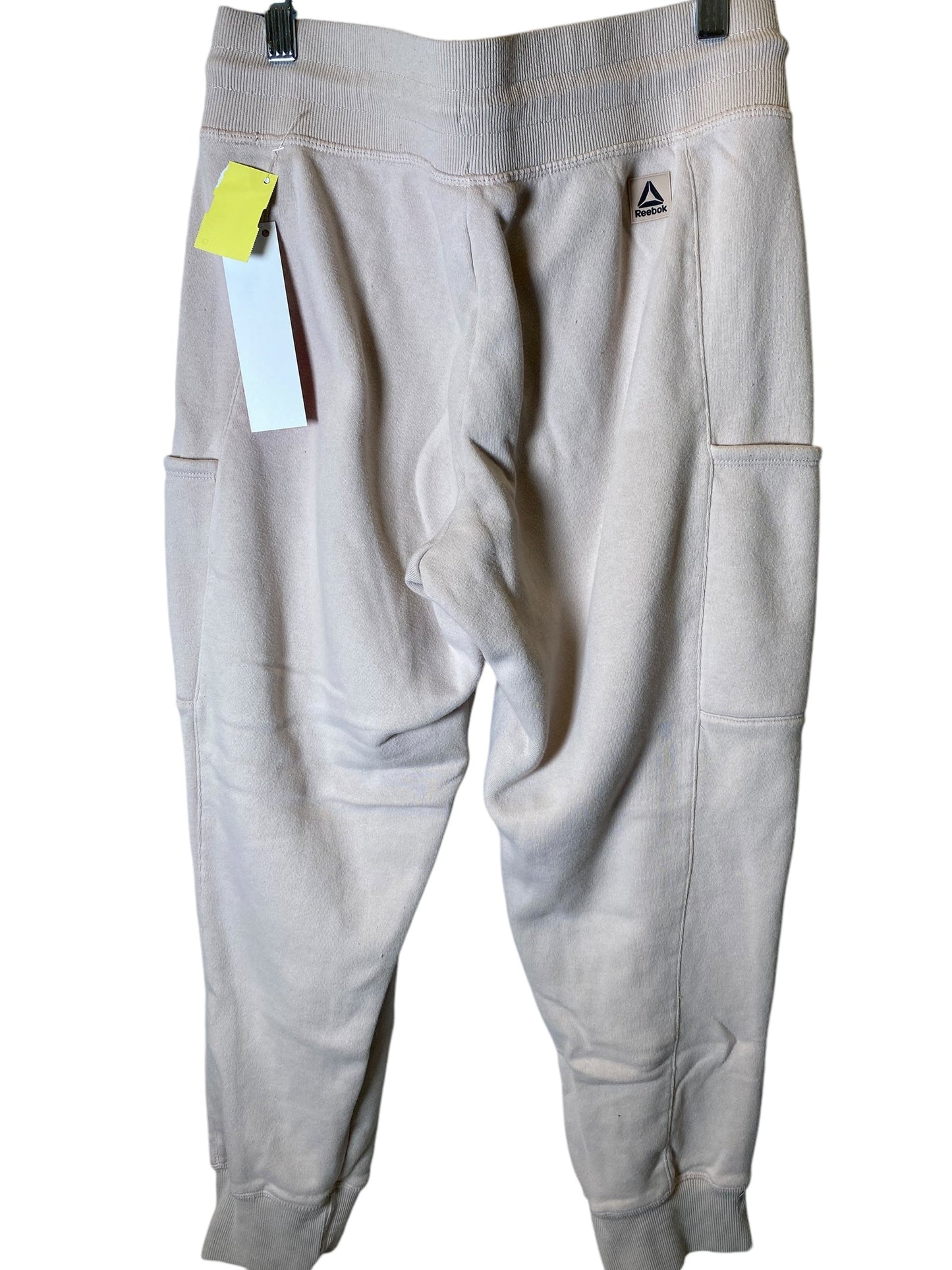 Pants Joggers By Reebok In Beige, Size: S