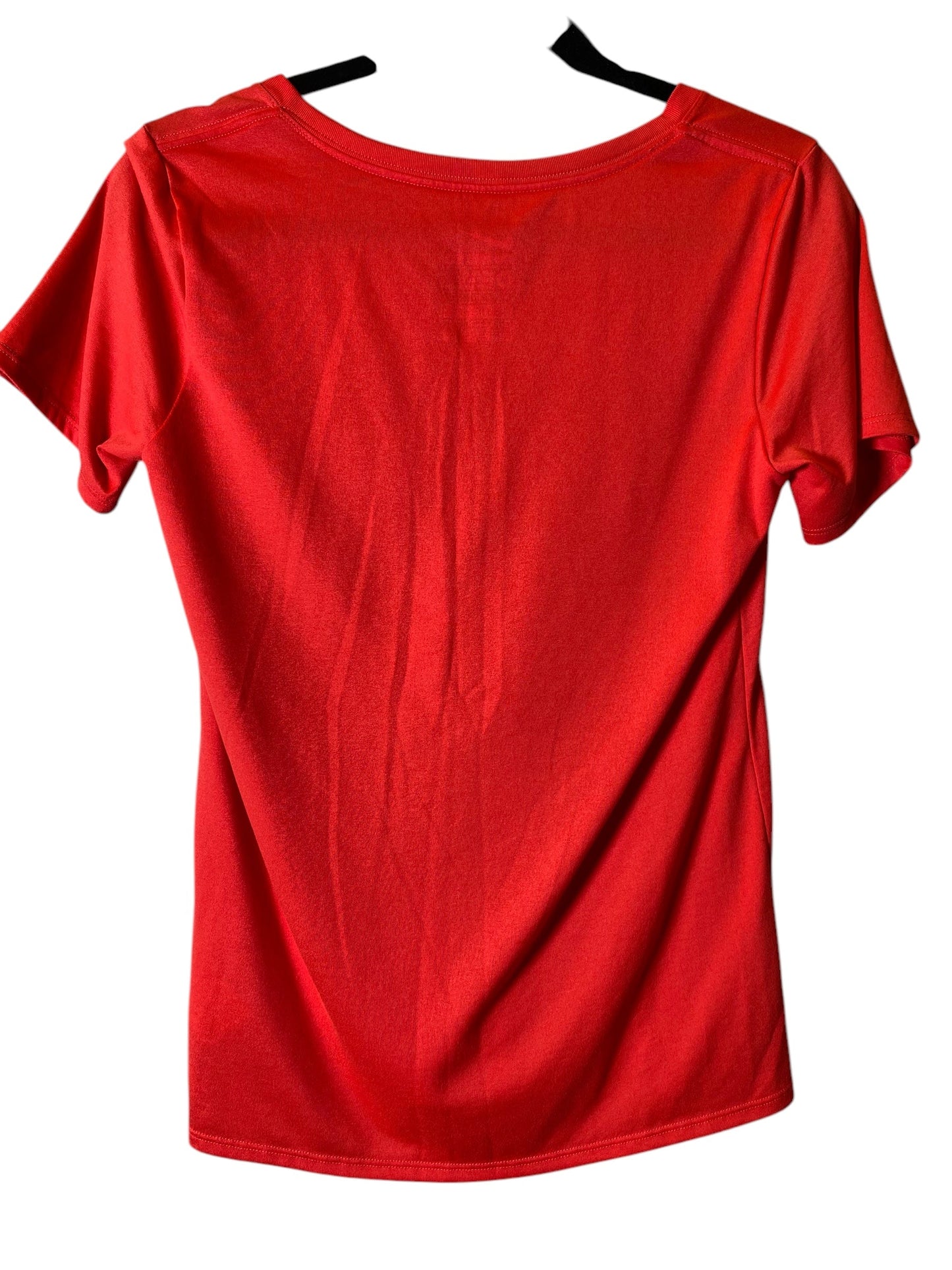 Athletic Top Short Sleeve By Nike In Red, Size: M