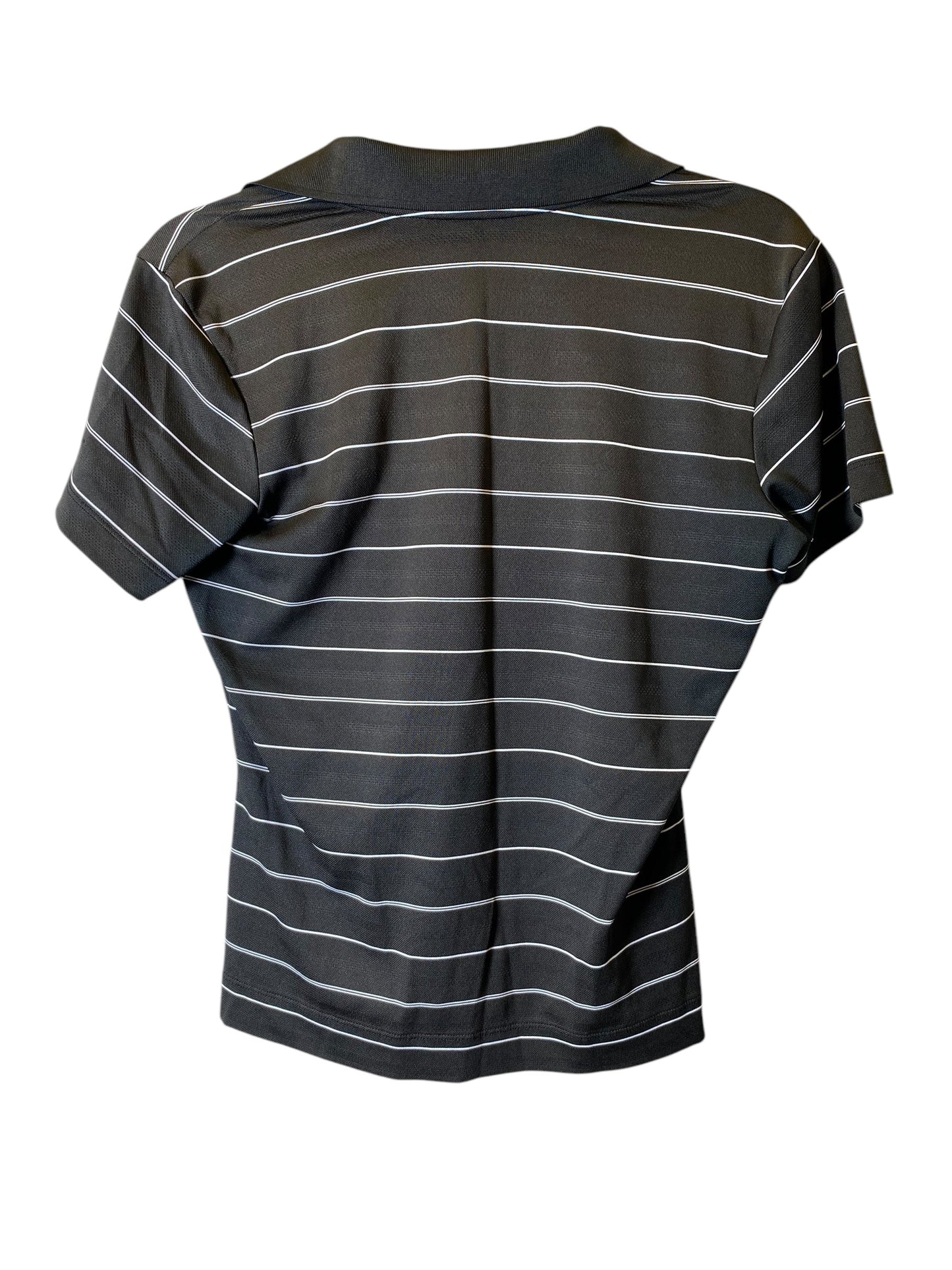 Top Short Sleeve By Nike In Striped Pattern, Size: S