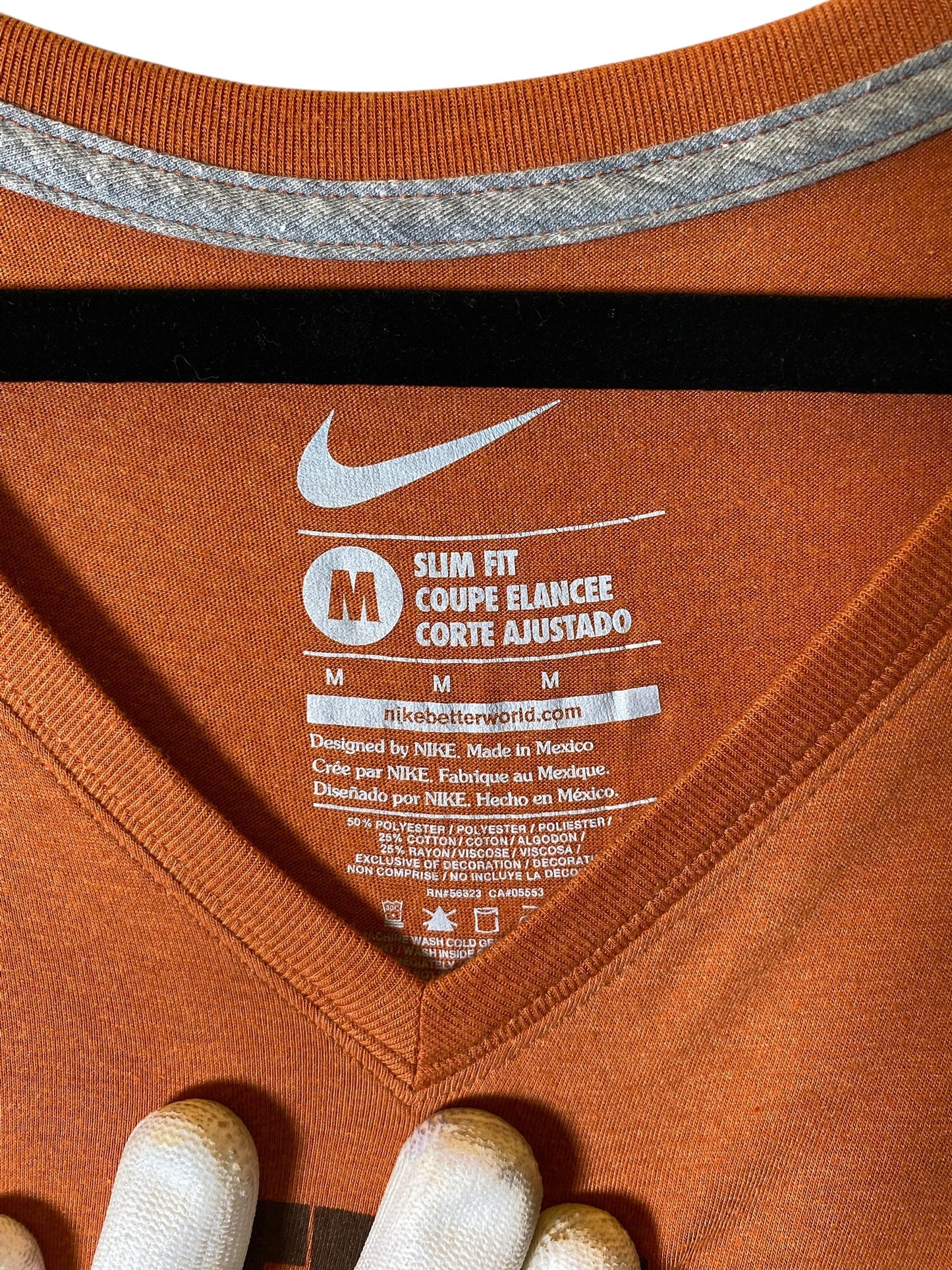 Top Short Sleeve By Nike In Brown, Size: M