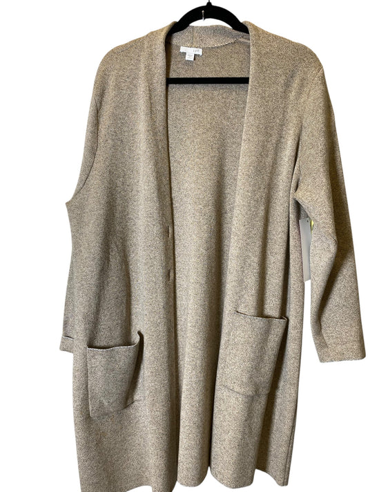 Sweater Cardigan By J. Jill In Beige, Size: L