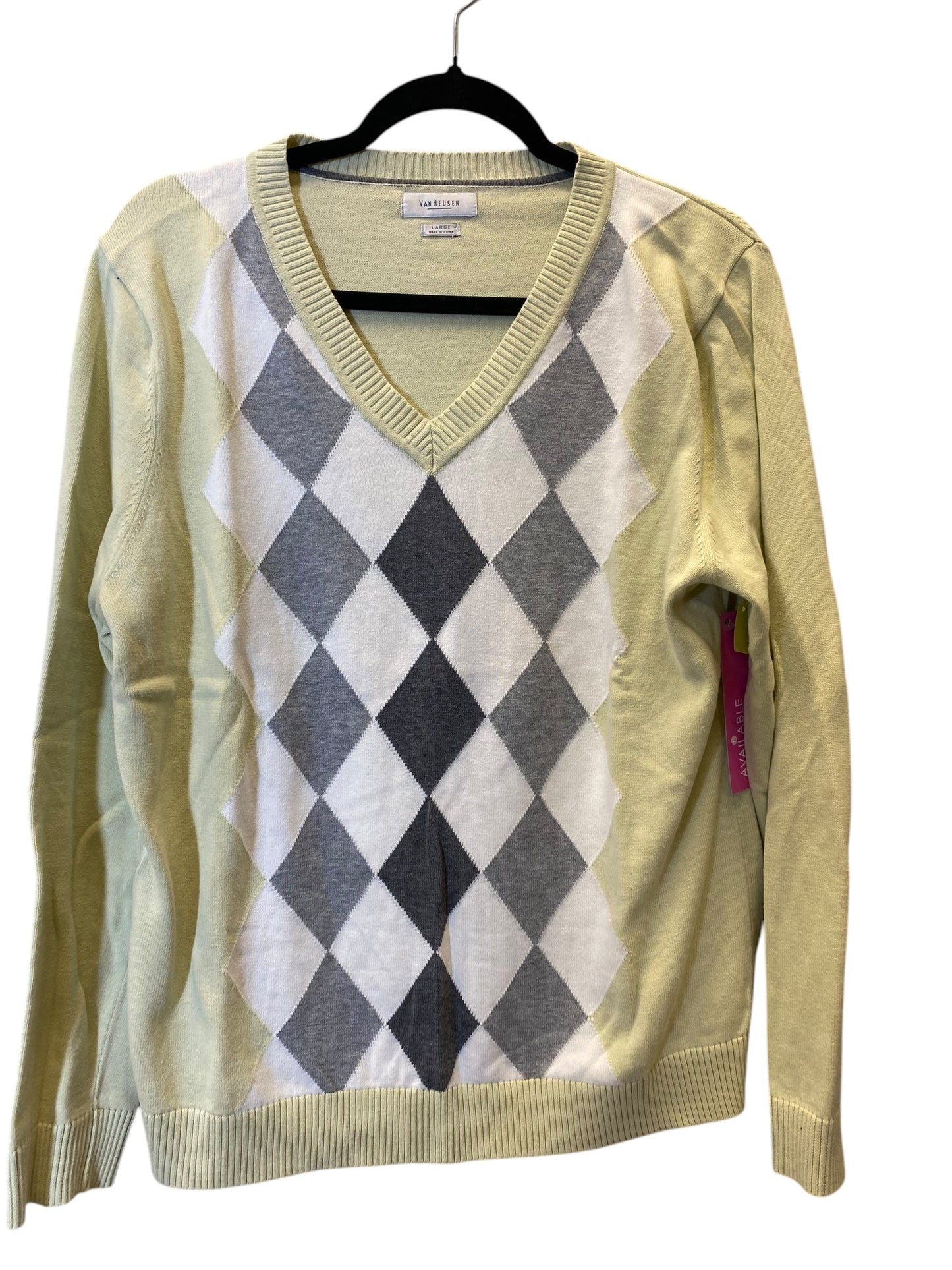 Sweater By Van Heusen In Multi-colored, Size: L