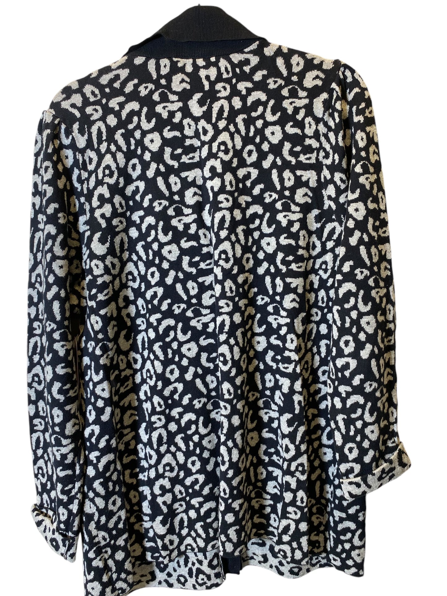 Sweater Cardigan By Lane Bryant In Animal Print, Size: 18