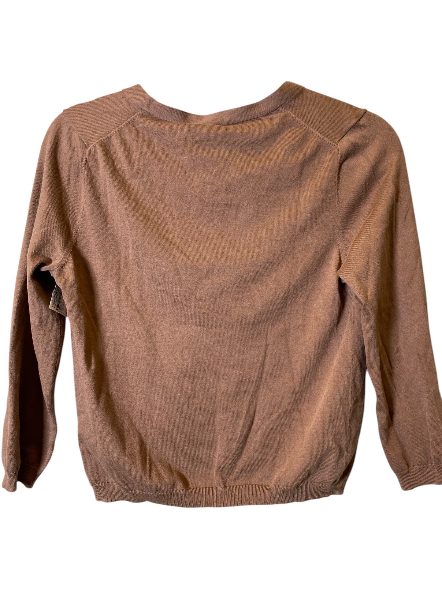 Sweater Cardigan By Clothes Mentor In Brown, Size: M