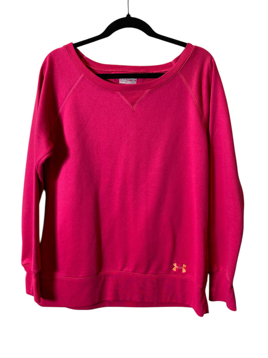 Sweatshirt Crewneck By Under Armour In Pink, Size: L