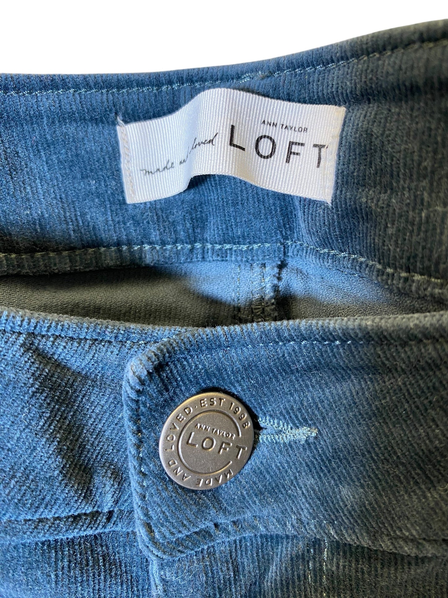 Pants Corduroy By Loft In Blue, Size: 8