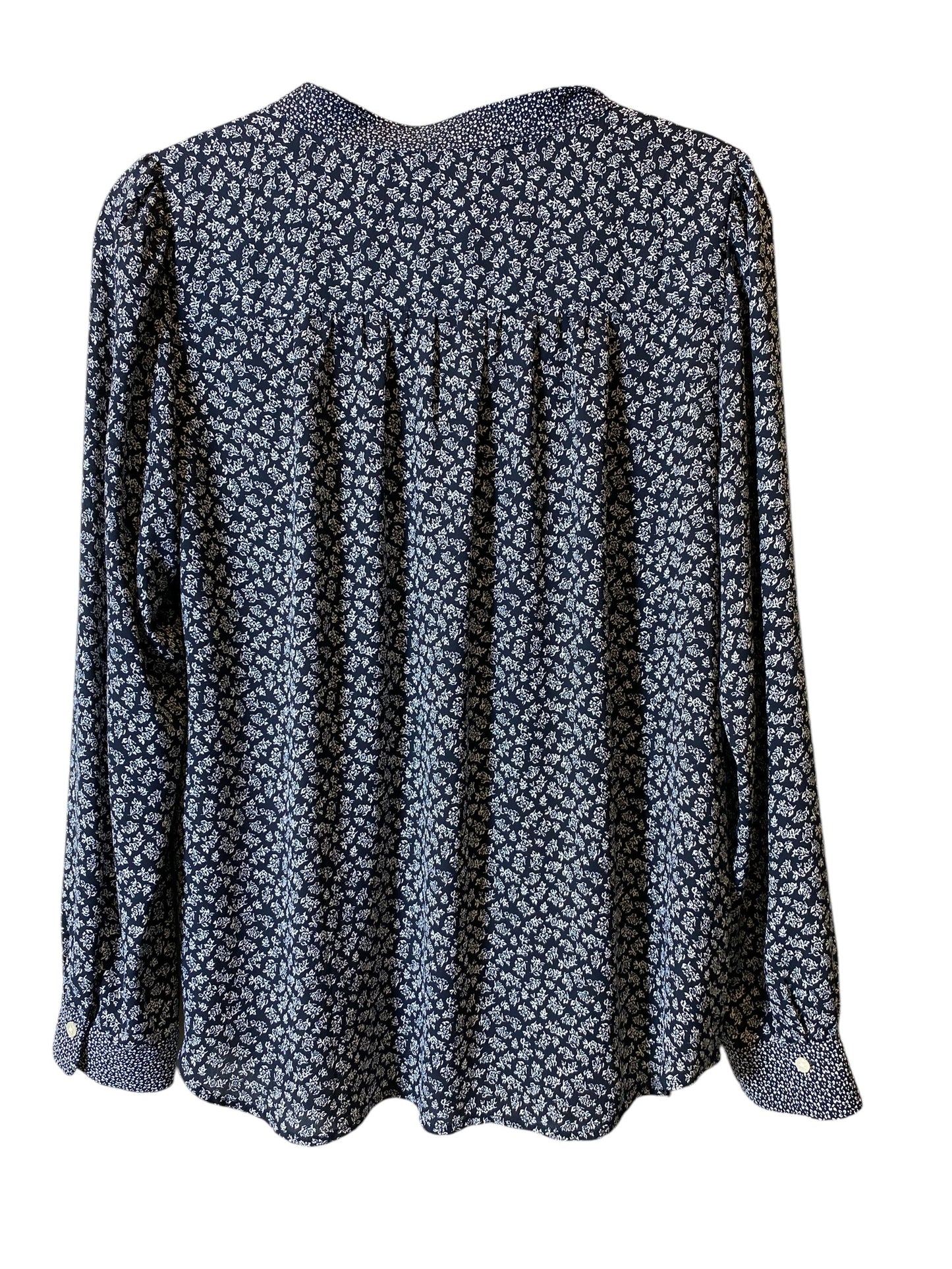 Blouse Long Sleeve By Loft In Floral Print, Size: M