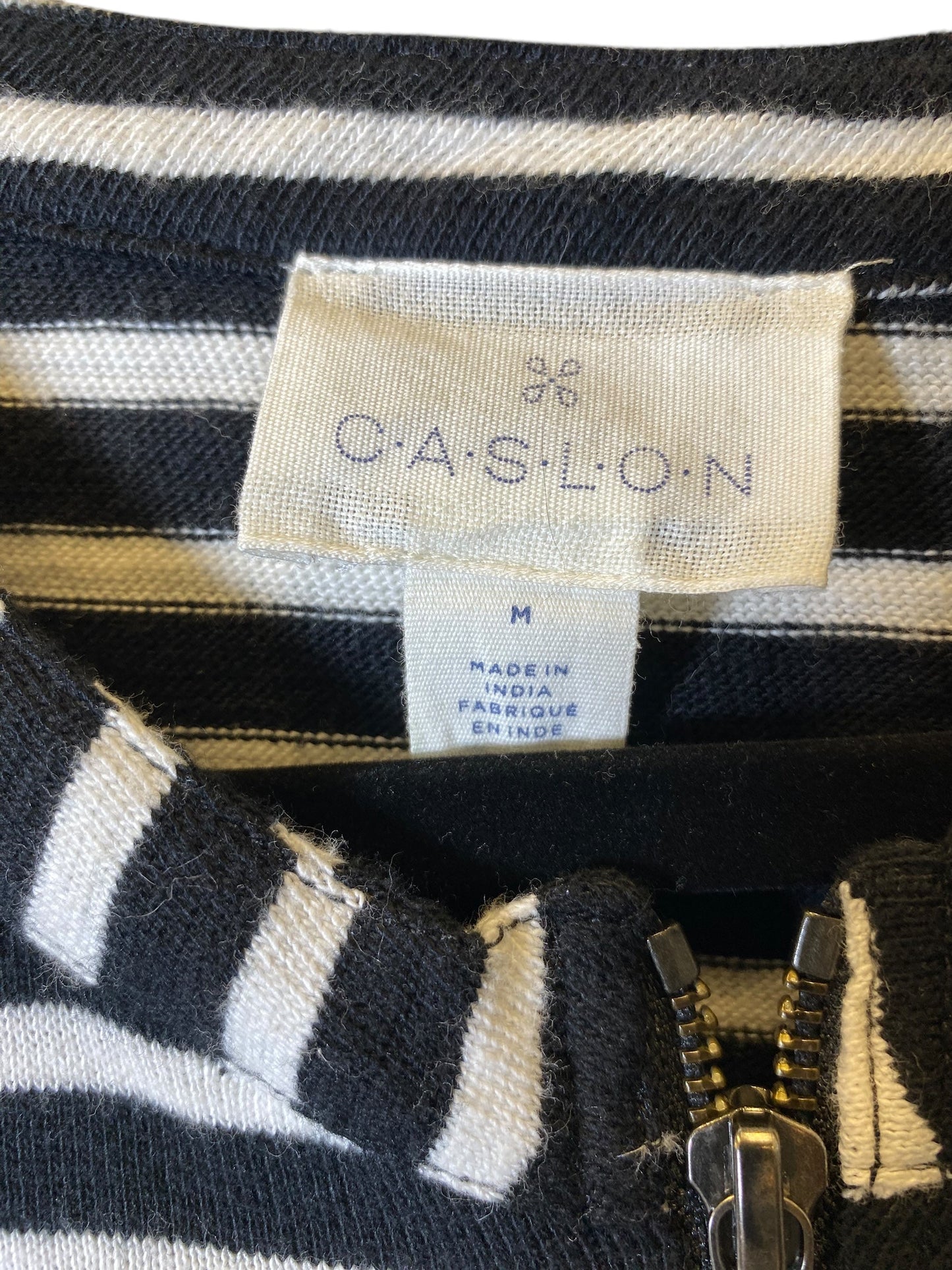 Jacket Other By Caslon In Striped Pattern, Size: M