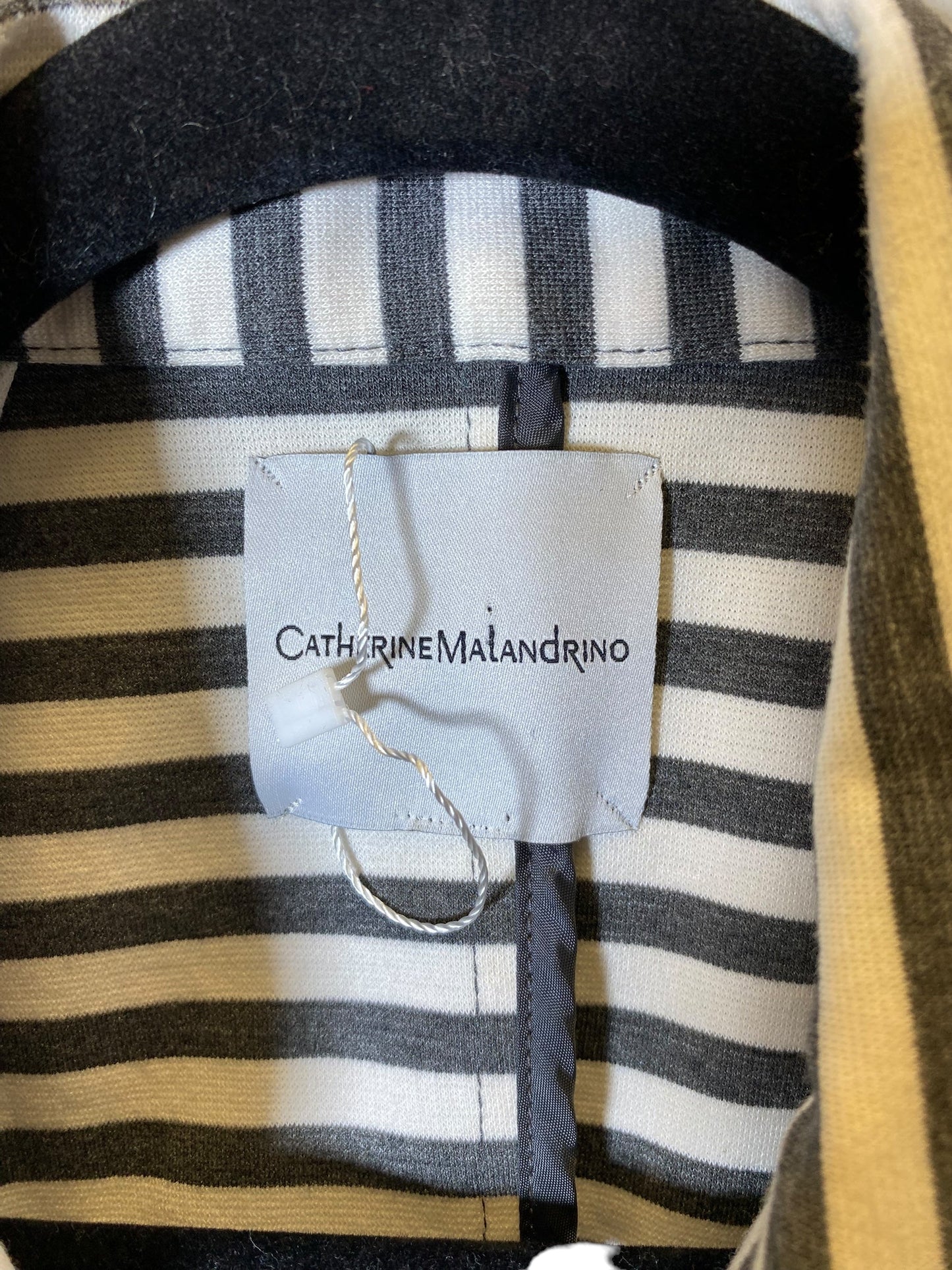 Blazer By Catherine Malandrino In Striped Pattern, Size: L