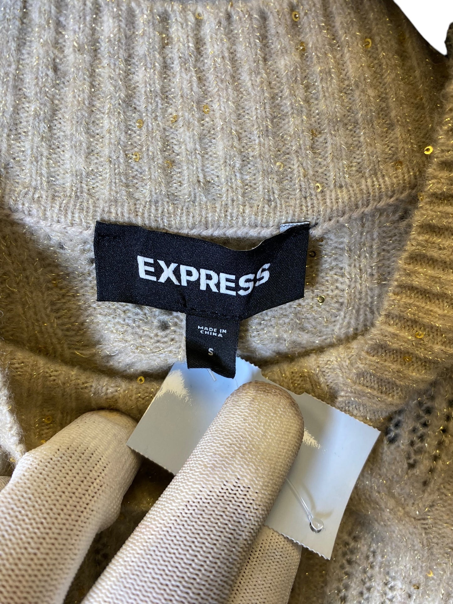 Sweater By Express In Beige, Size: S