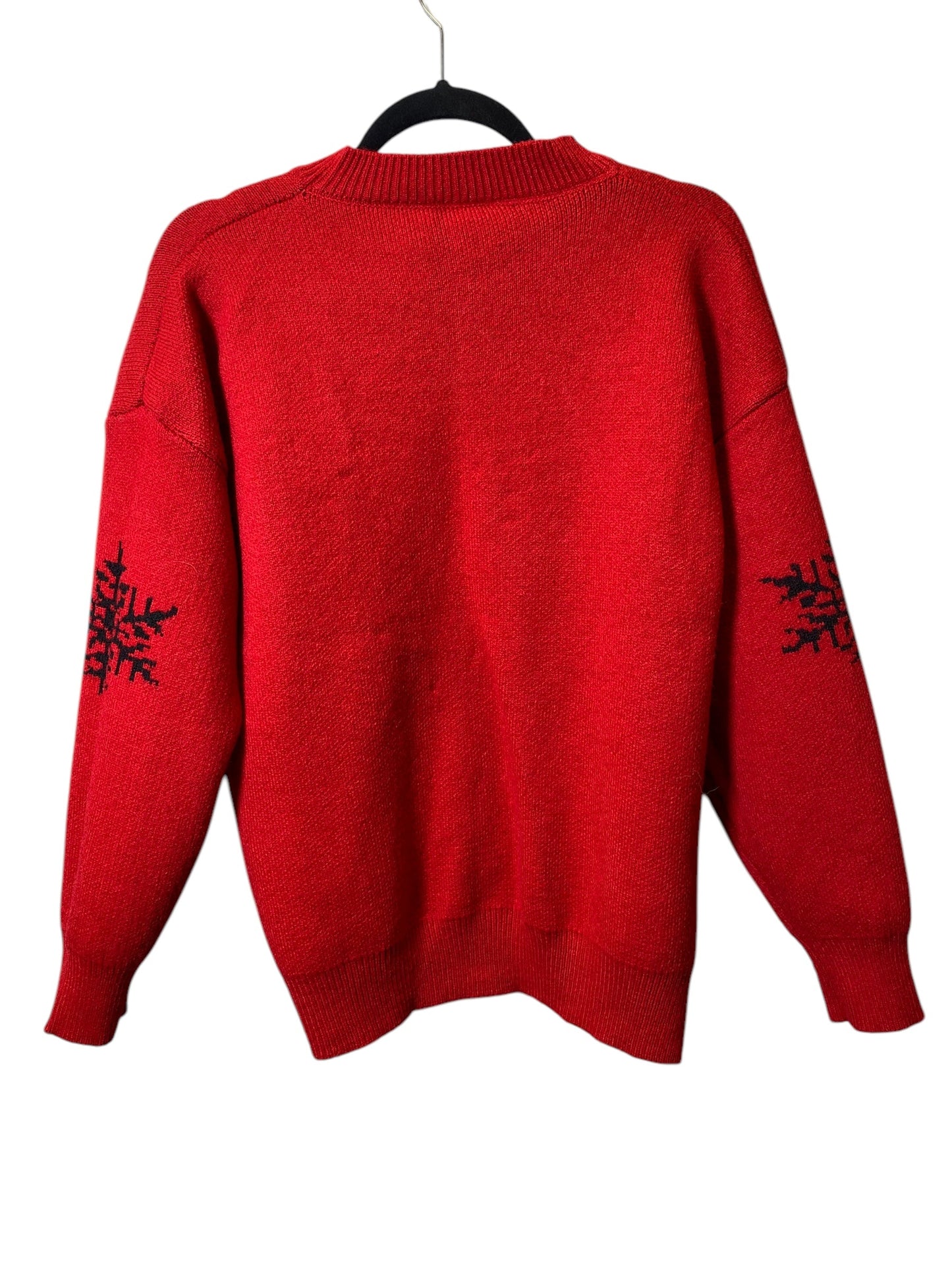 Sweater By Clothes Mentor In Black & Red, Size: S