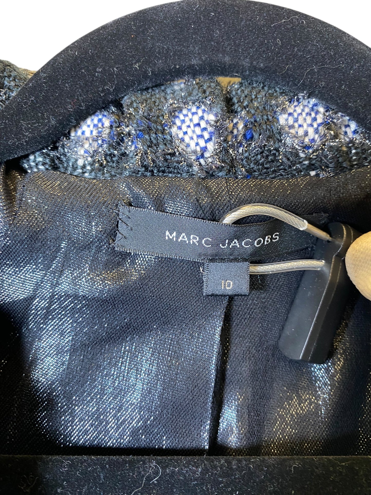 Jacket Designer By Marc By Marc Jacobs In Black & Silver, Size: 10