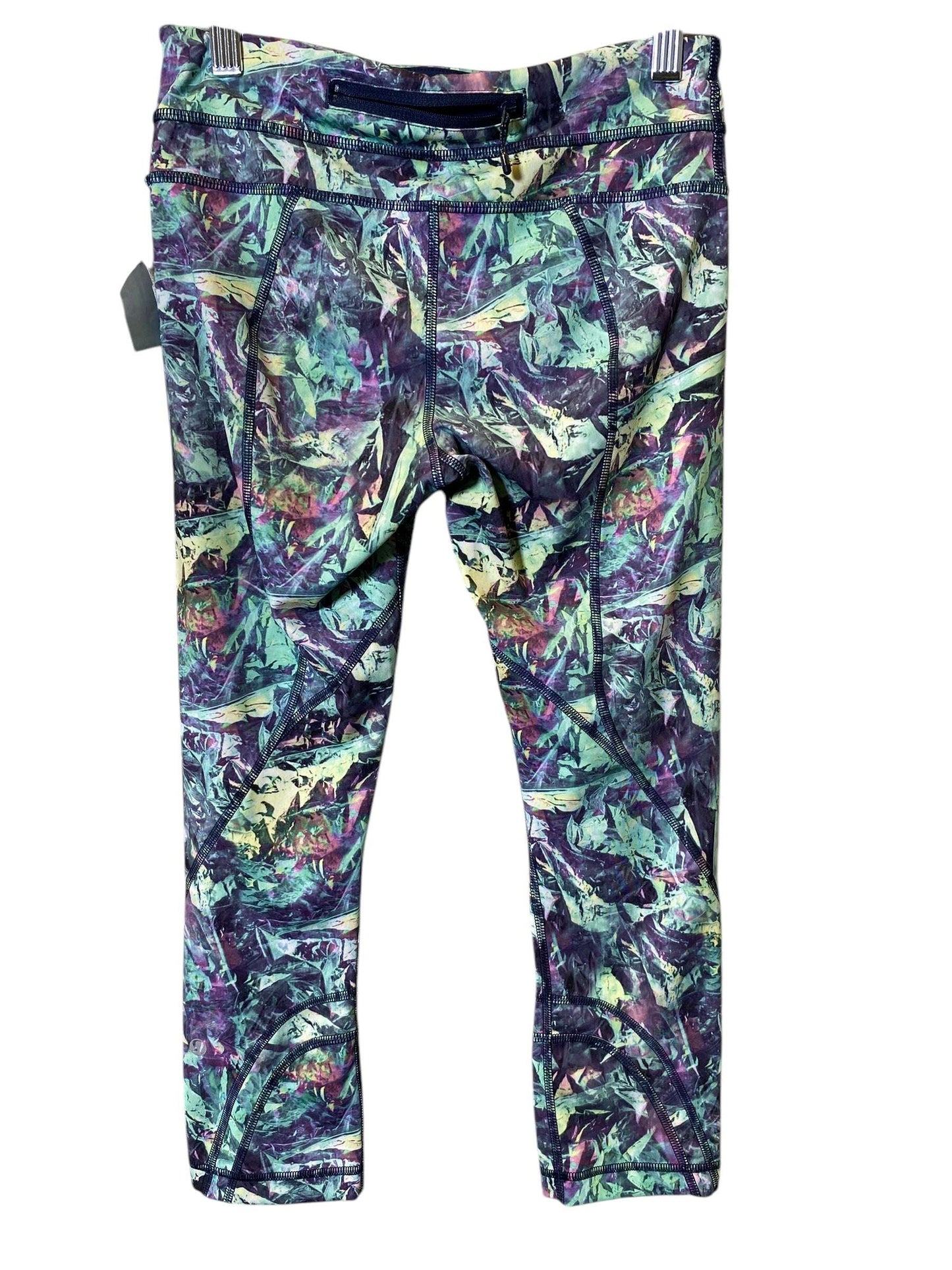 Athletic Capris By Lululemon In Multi-colored, Size: 4