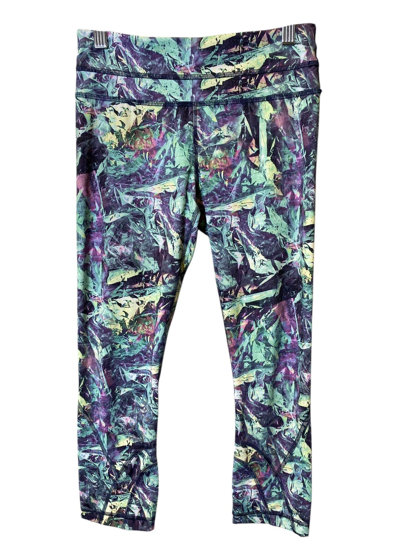 Athletic Capris By Lululemon In Multi-colored, Size: 4