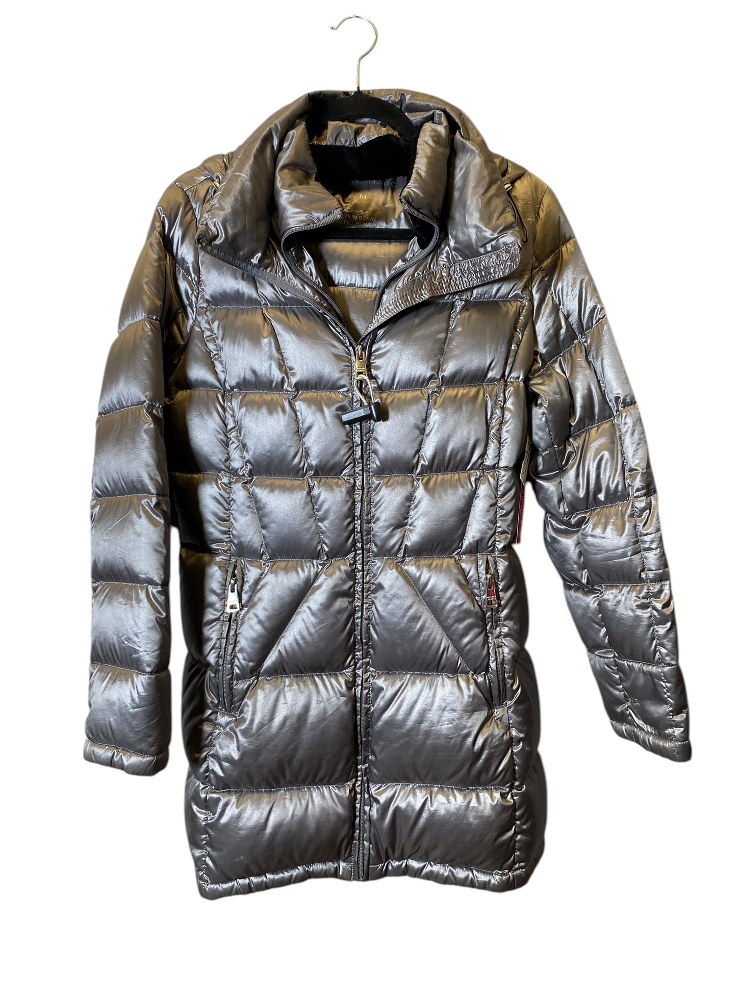 Coat Puffer & Quilted By Andrew Marc In Bronze, Size: M