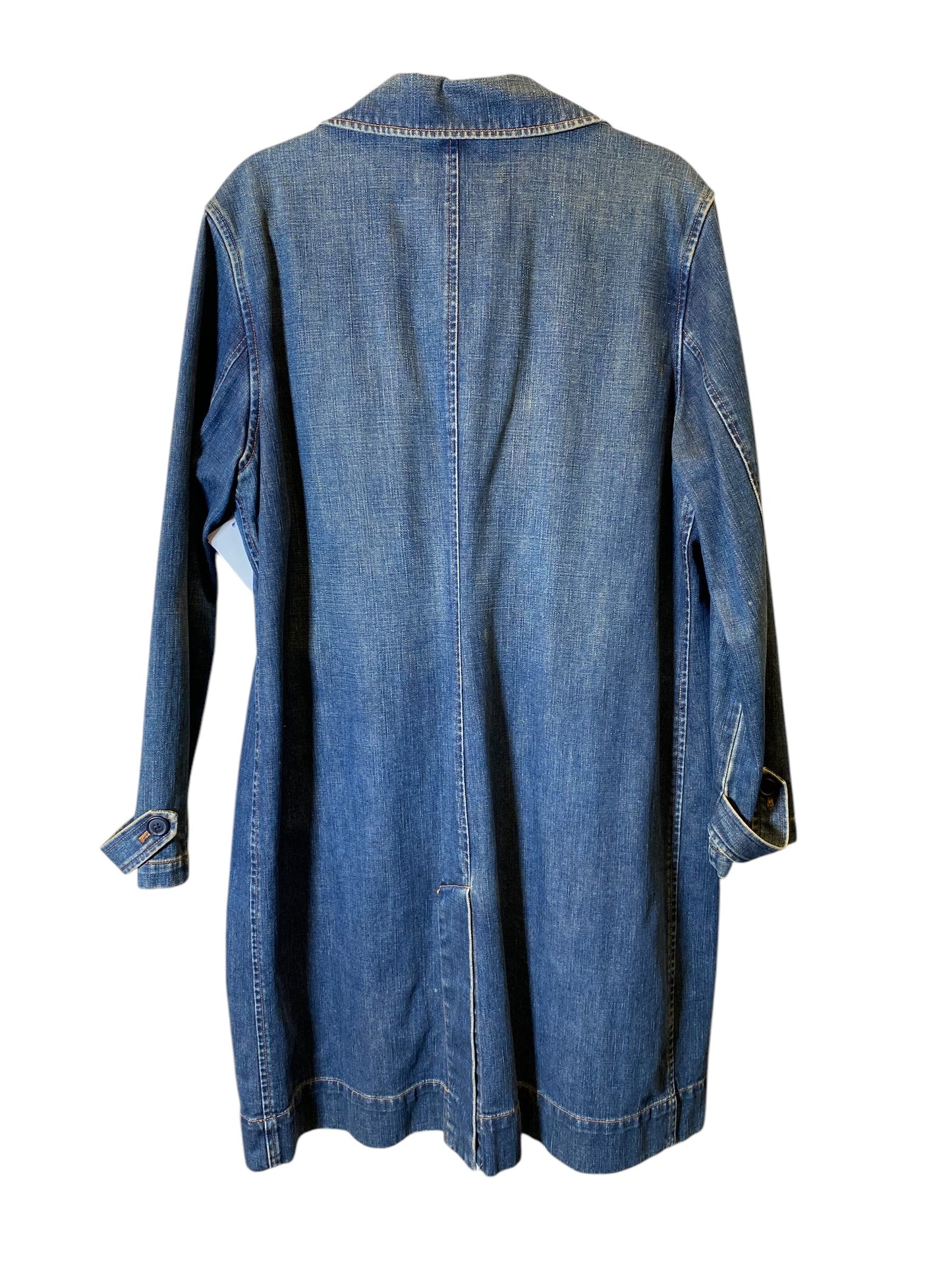 Coat Other By Gap In Blue Denim, Size: Xl