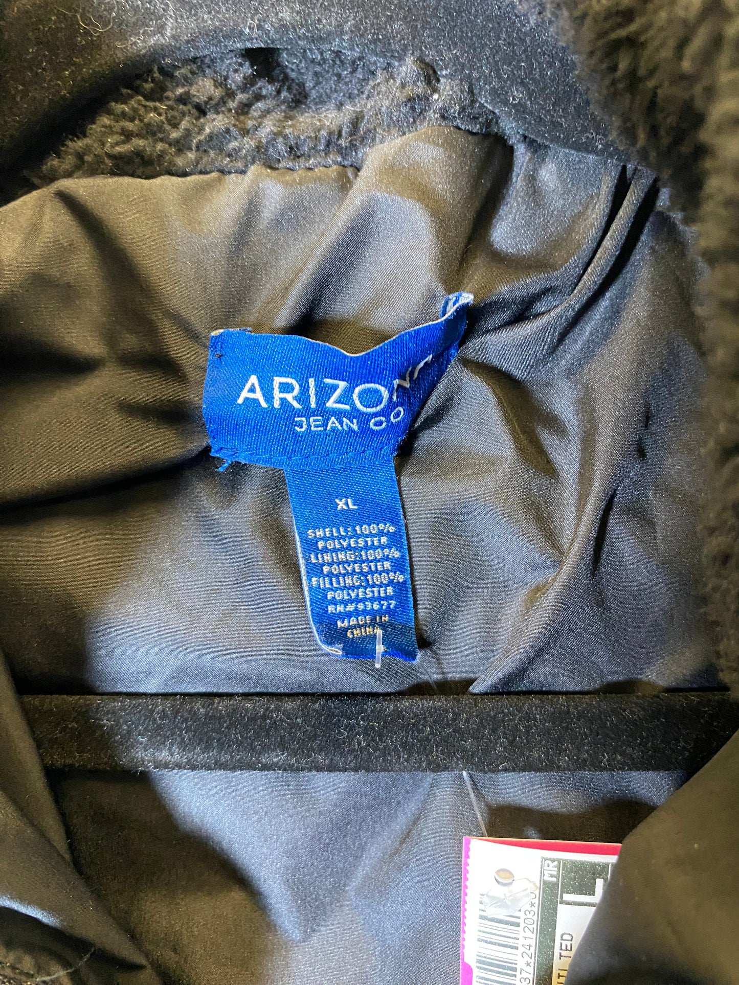 Jacket Puffer & Quilted By Arizona In Black, Size: Xl