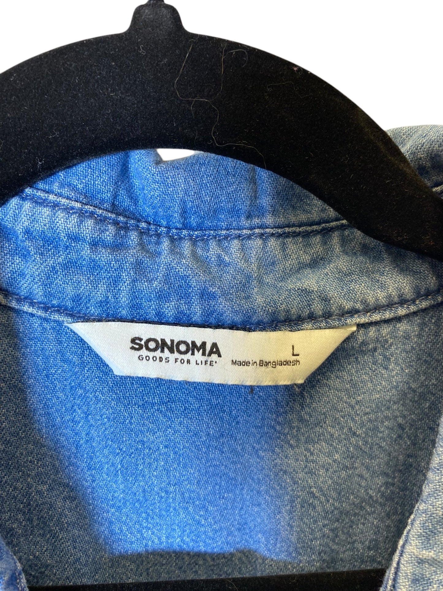 Dress Casual Short By Sonoma In Blue Denim, Size: L